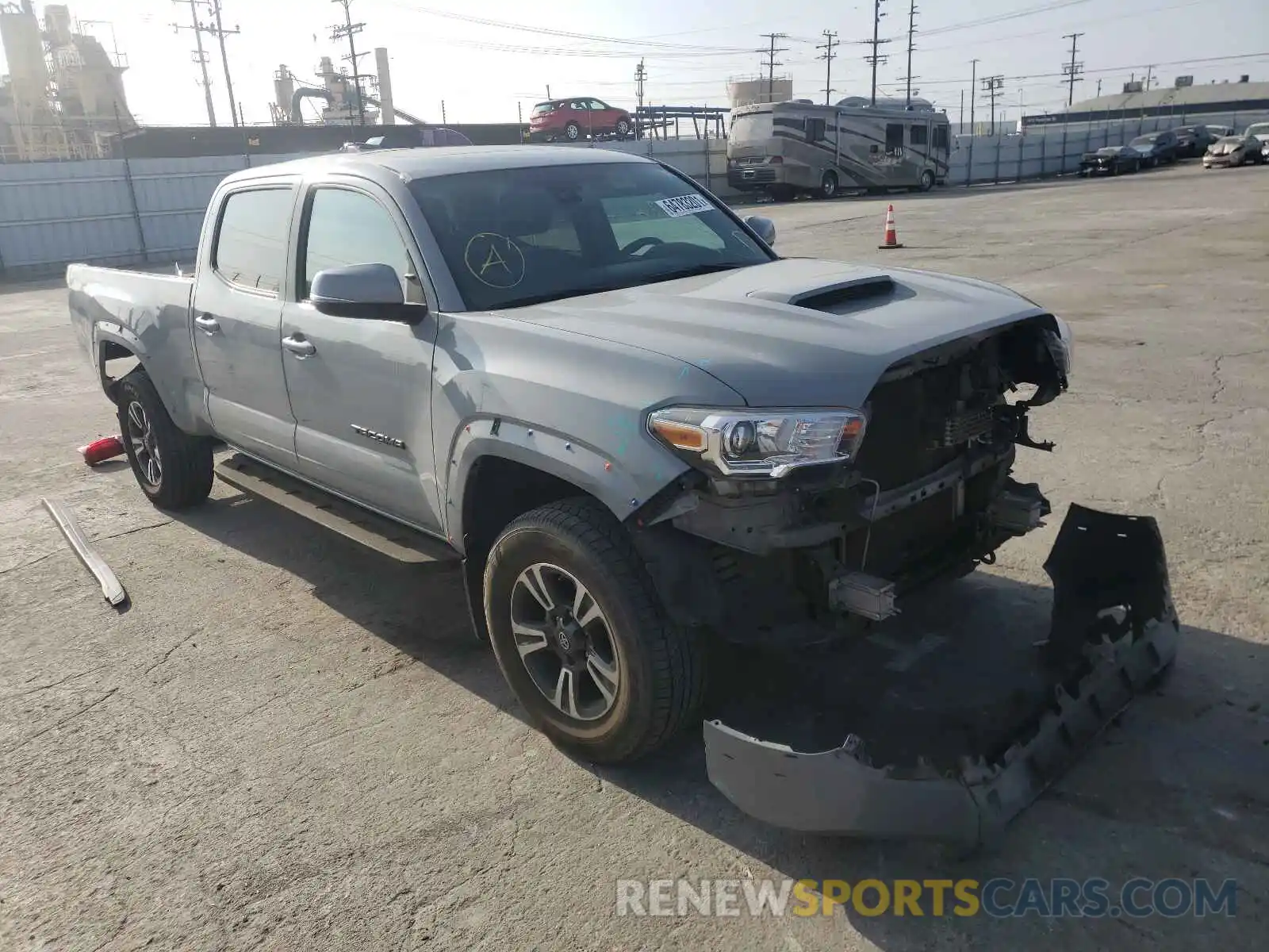 1 Photograph of a damaged car 3TMBZ5DNXKM022573 TOYOTA TACOMA 2019