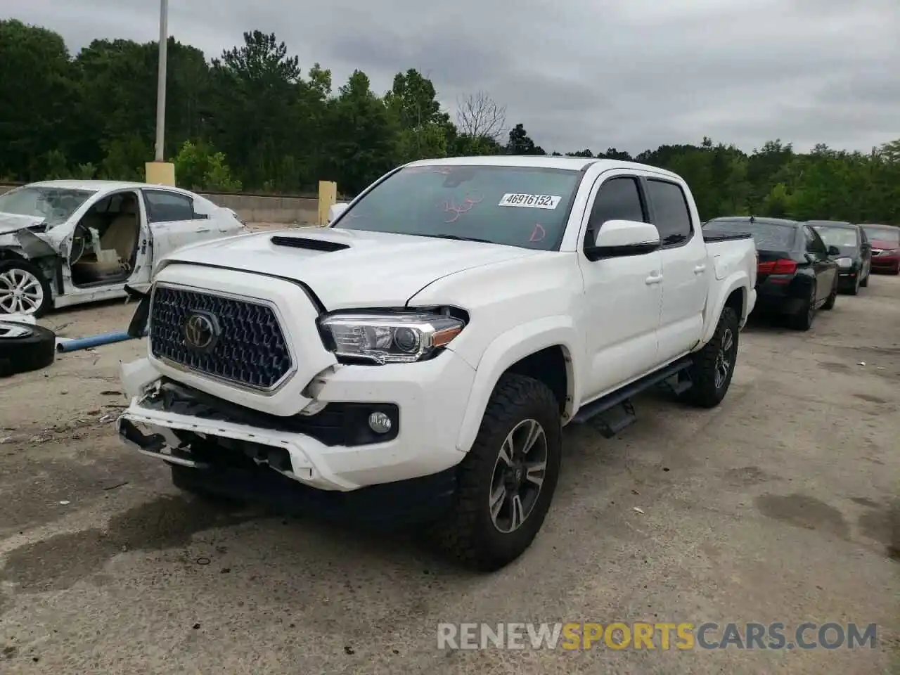 2 Photograph of a damaged car 3TMCZ5AN0KM191171 TOYOTA TACOMA 2019