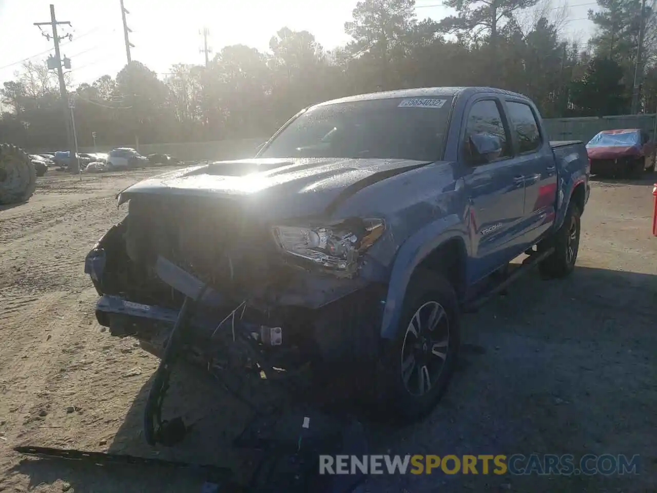 2 Photograph of a damaged car 3TMCZ5AN0KM191722 TOYOTA TACOMA 2019