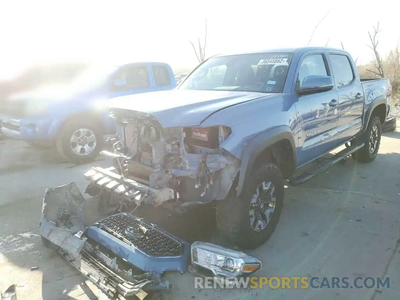 2 Photograph of a damaged car 3TMCZ5AN0KM195740 TOYOTA TACOMA 2019