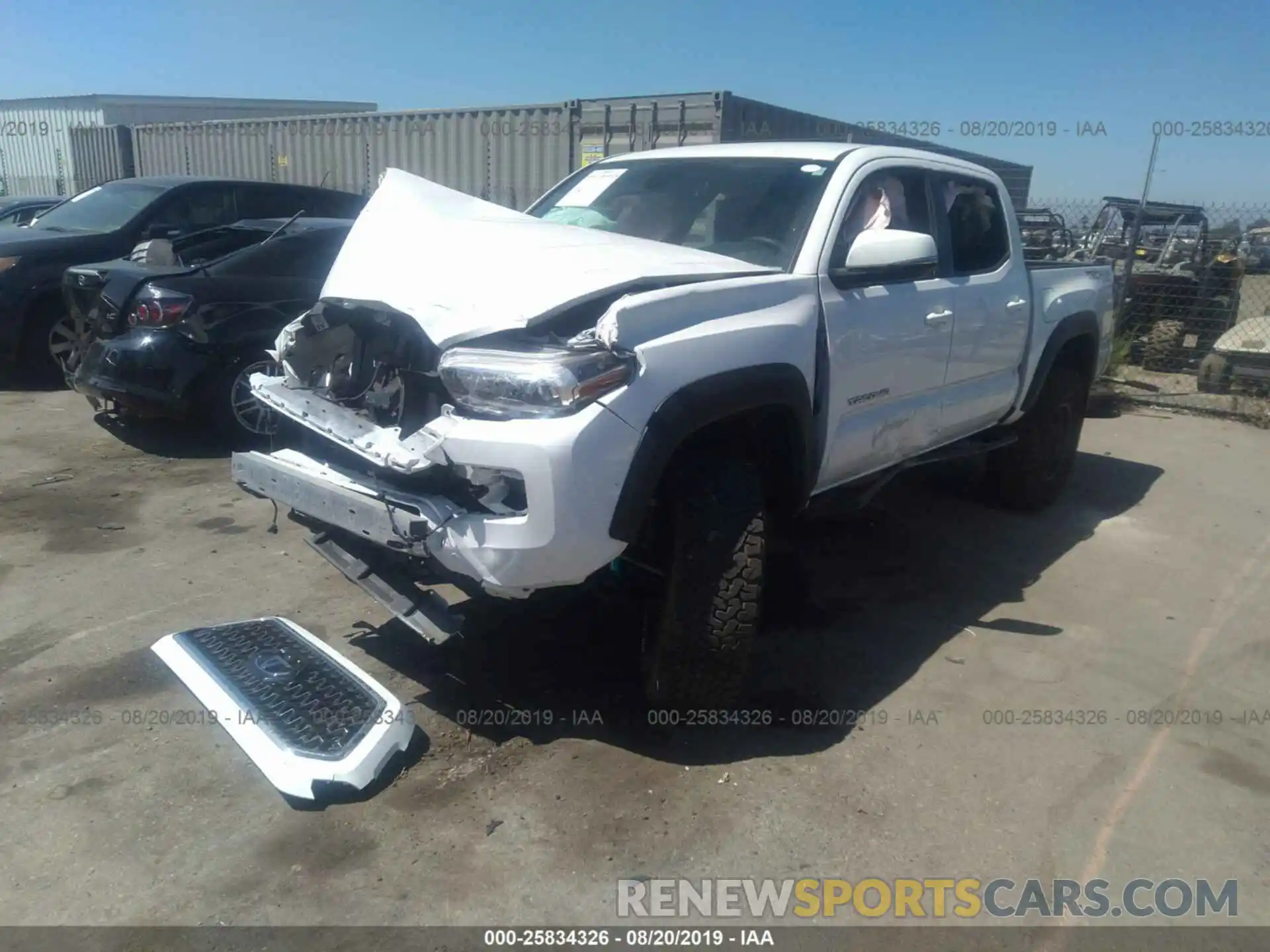 2 Photograph of a damaged car 3TMCZ5AN0KM196368 TOYOTA TACOMA 2019