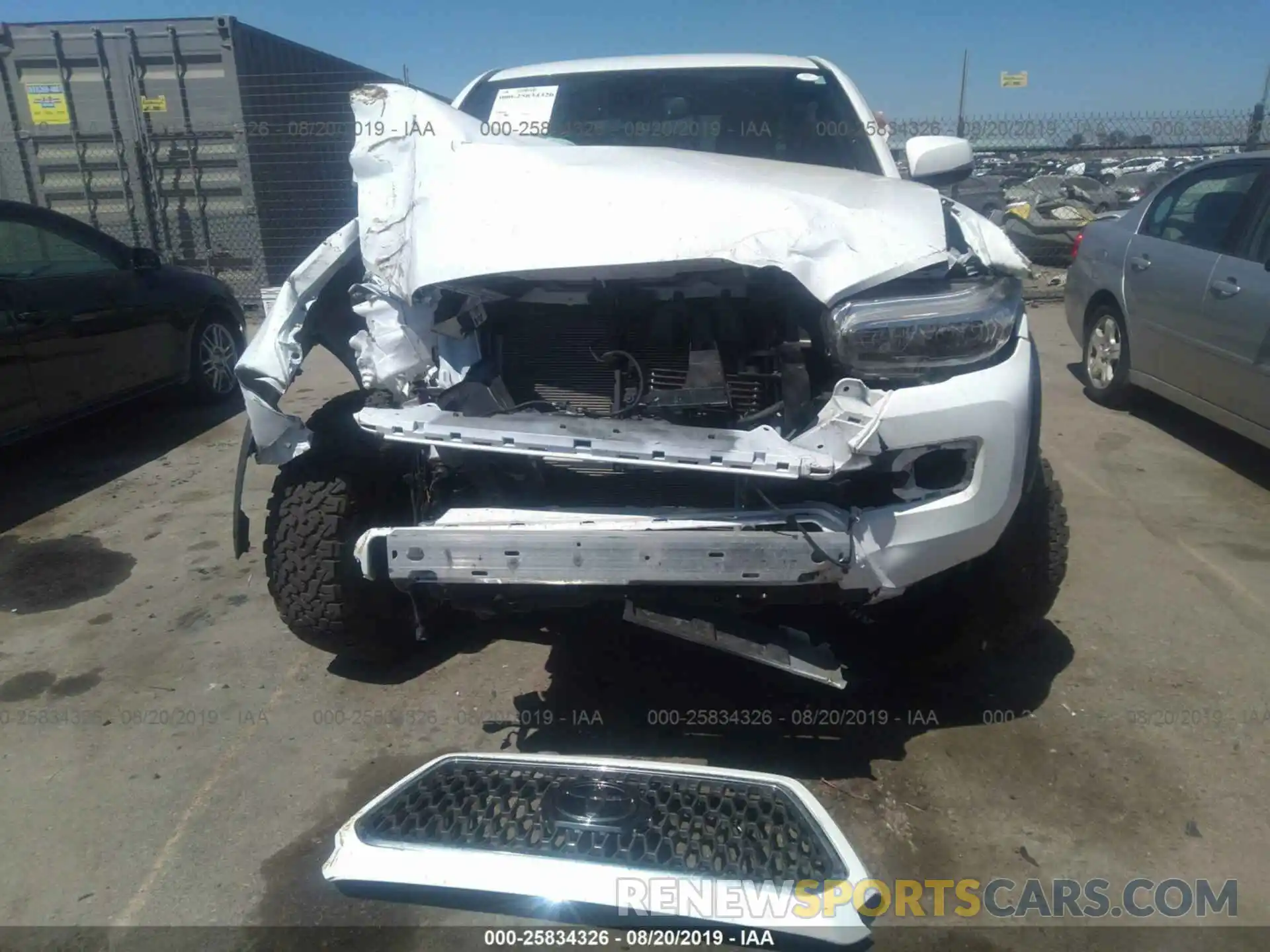 6 Photograph of a damaged car 3TMCZ5AN0KM196368 TOYOTA TACOMA 2019