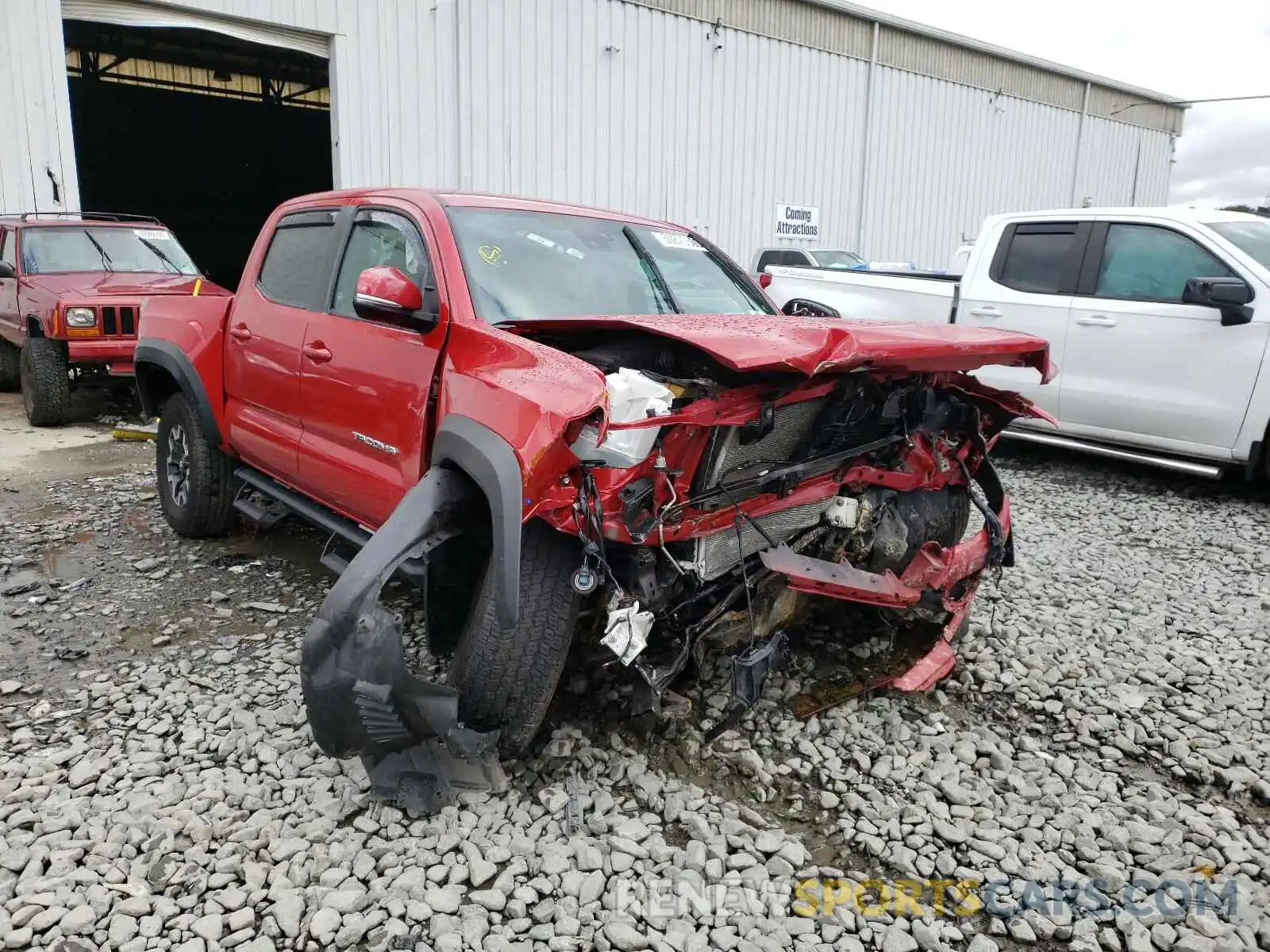 1 Photograph of a damaged car 3TMCZ5AN0KM196614 TOYOTA TACOMA 2019