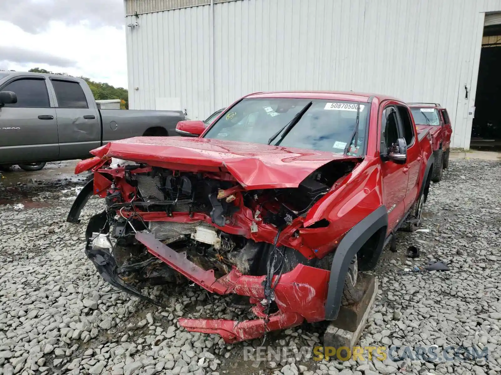 2 Photograph of a damaged car 3TMCZ5AN0KM196614 TOYOTA TACOMA 2019