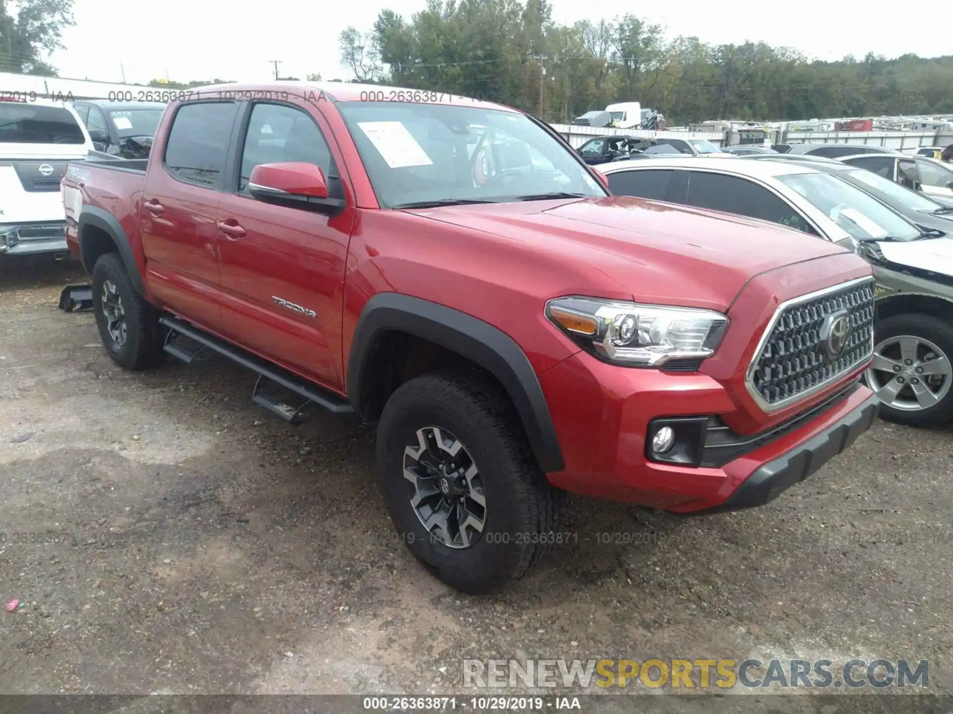 1 Photograph of a damaged car 3TMCZ5AN0KM196807 TOYOTA TACOMA 2019