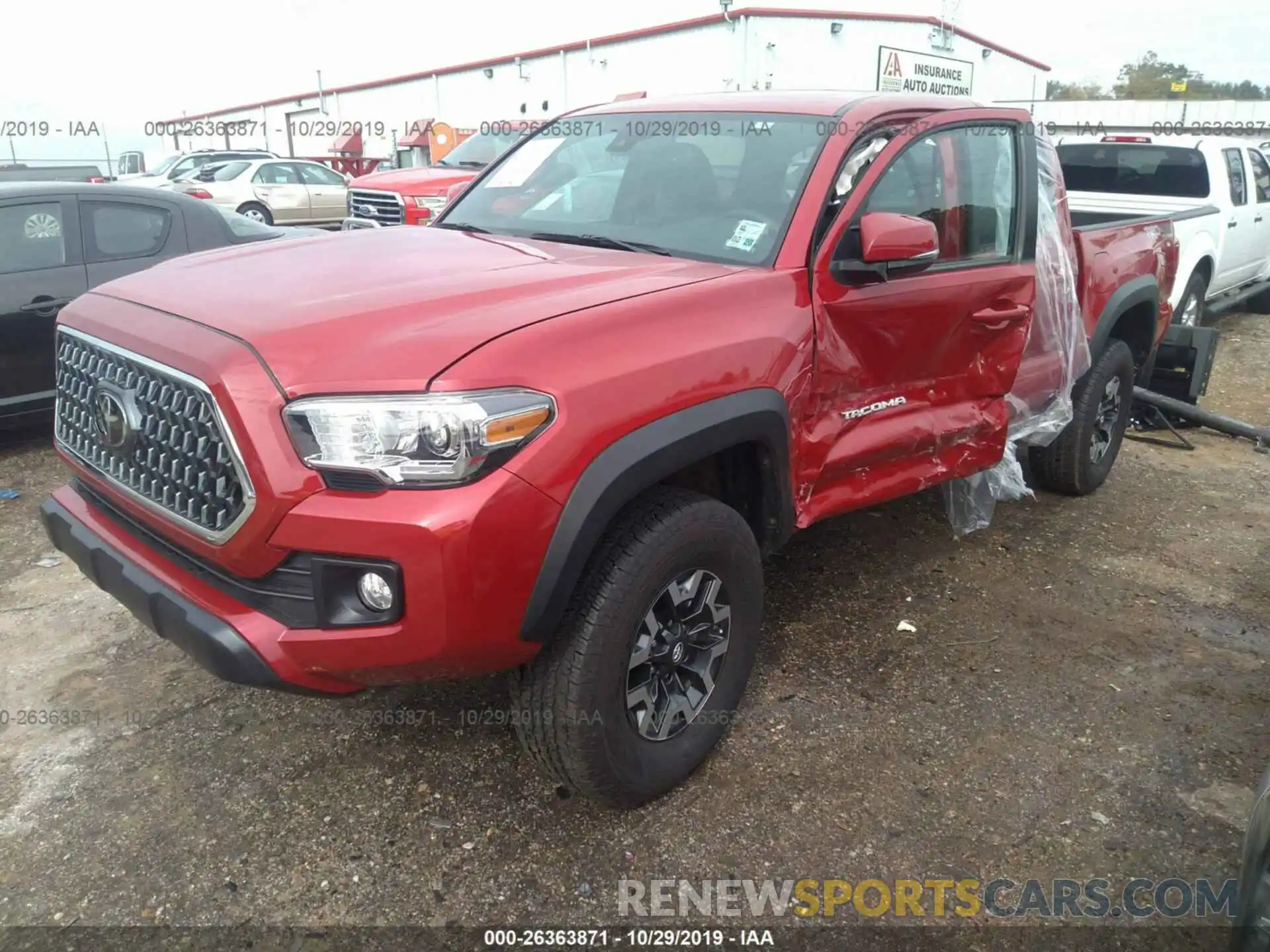 2 Photograph of a damaged car 3TMCZ5AN0KM196807 TOYOTA TACOMA 2019