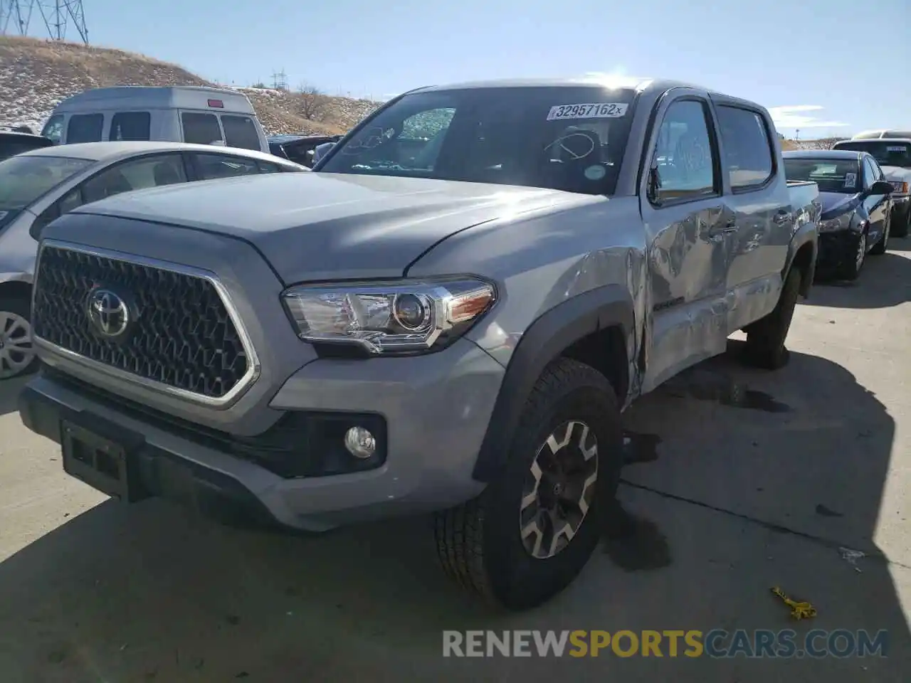 2 Photograph of a damaged car 3TMCZ5AN0KM205229 TOYOTA TACOMA 2019