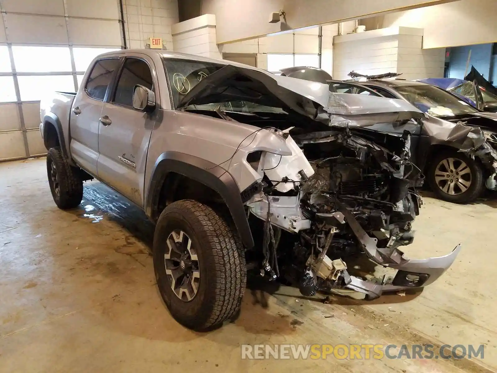 1 Photograph of a damaged car 3TMCZ5AN0KM205814 TOYOTA TACOMA 2019