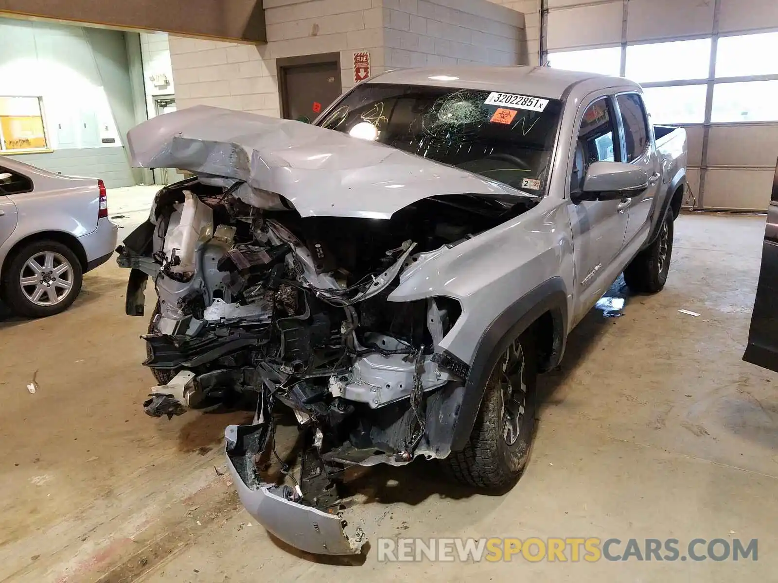 2 Photograph of a damaged car 3TMCZ5AN0KM205814 TOYOTA TACOMA 2019