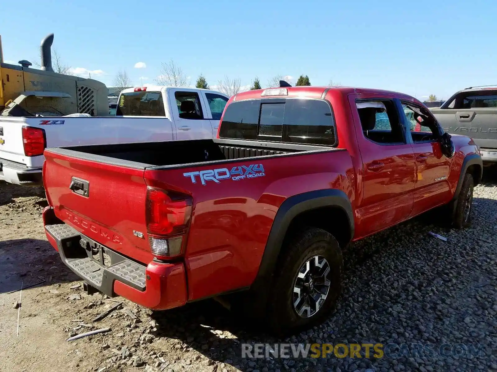 4 Photograph of a damaged car 3TMCZ5AN0KM206915 TOYOTA TACOMA 2019