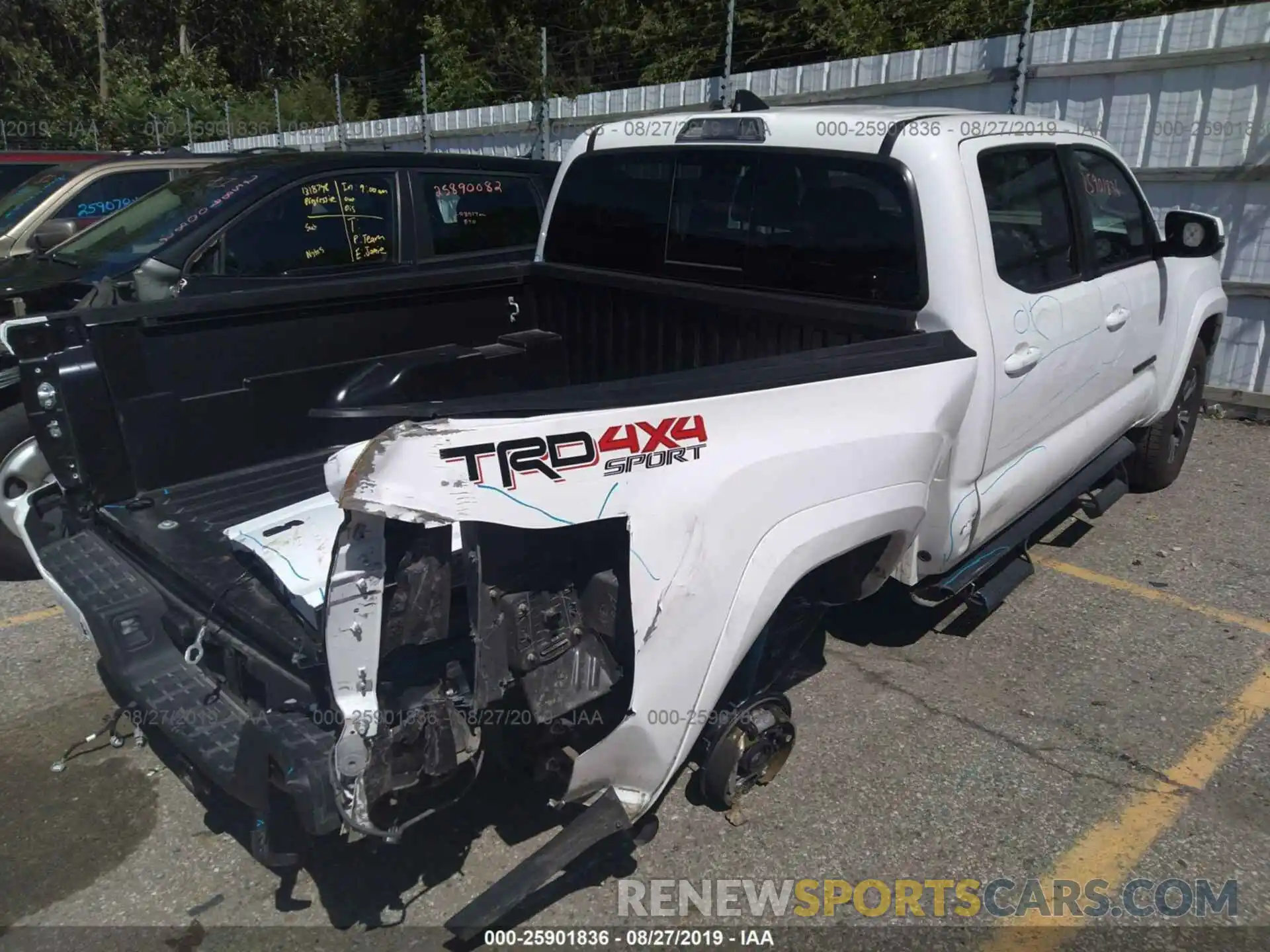 6 Photograph of a damaged car 3TMCZ5AN0KM207398 TOYOTA TACOMA 2019