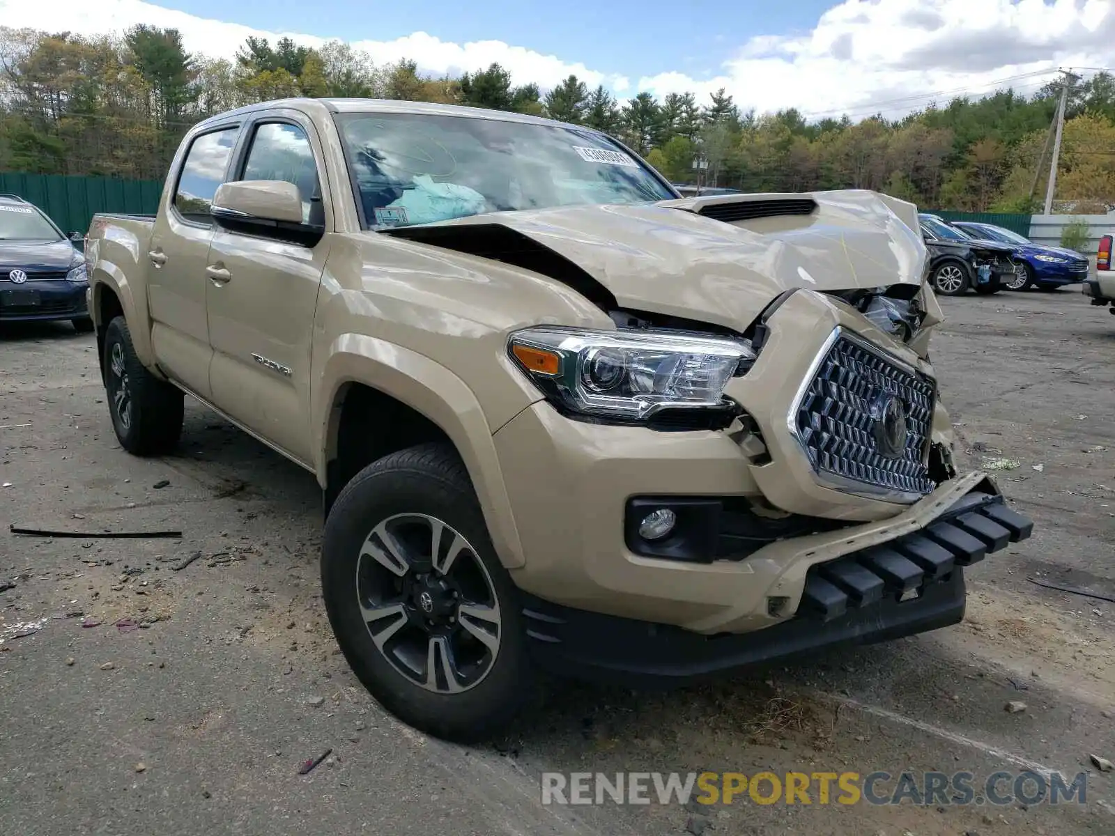 1 Photograph of a damaged car 3TMCZ5AN0KM207529 TOYOTA TACOMA 2019