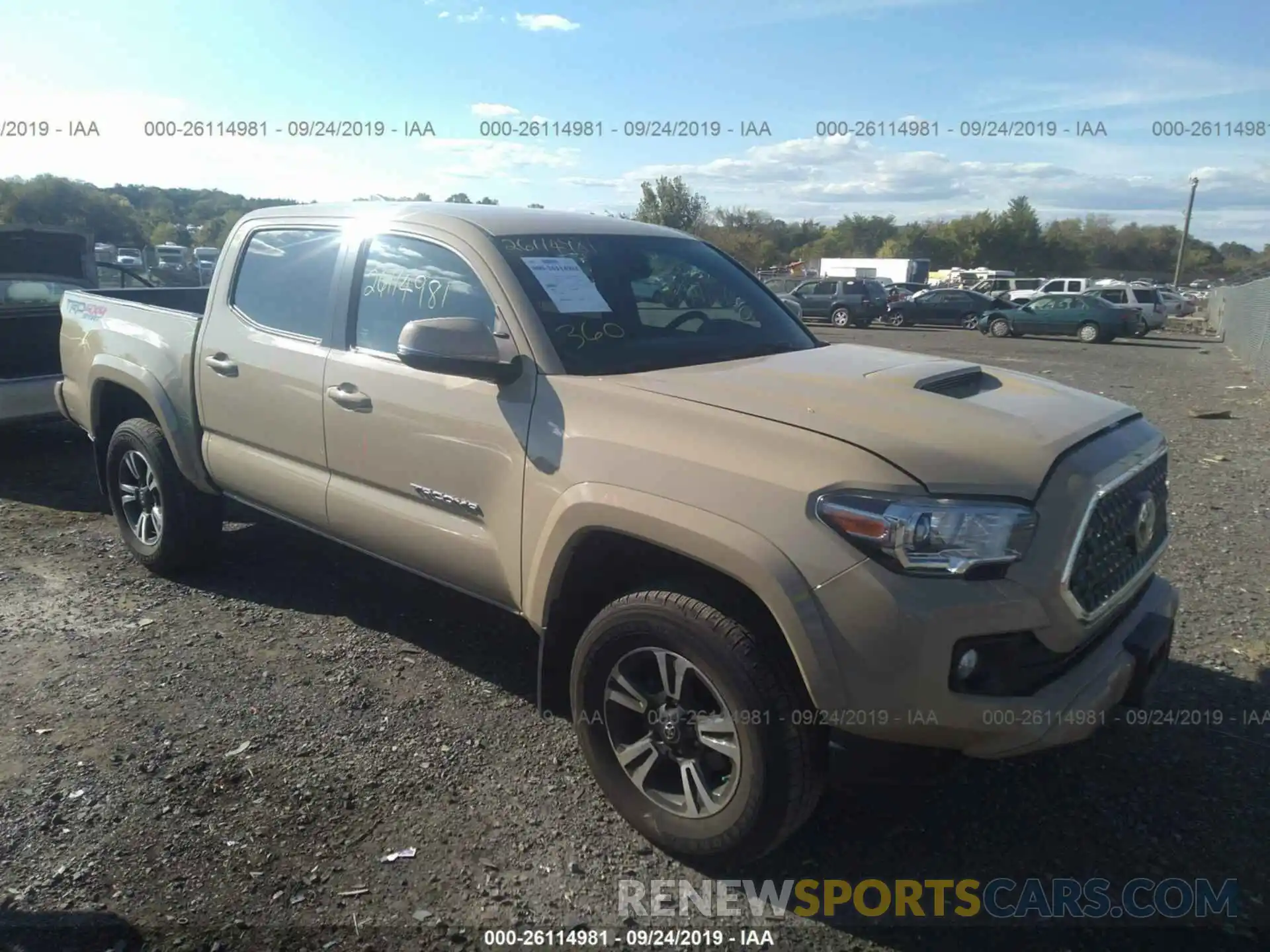 1 Photograph of a damaged car 3TMCZ5AN0KM210107 TOYOTA TACOMA 2019