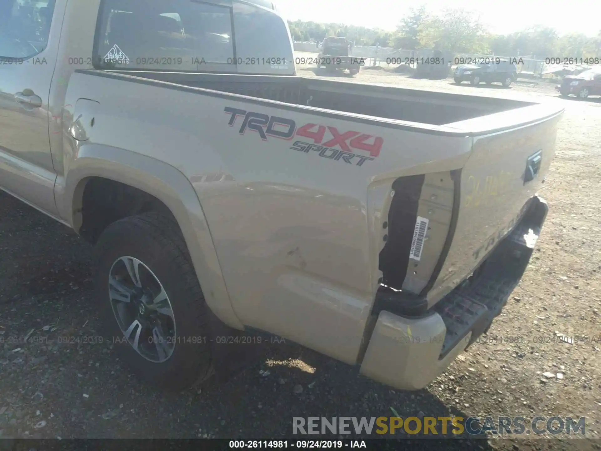 6 Photograph of a damaged car 3TMCZ5AN0KM210107 TOYOTA TACOMA 2019