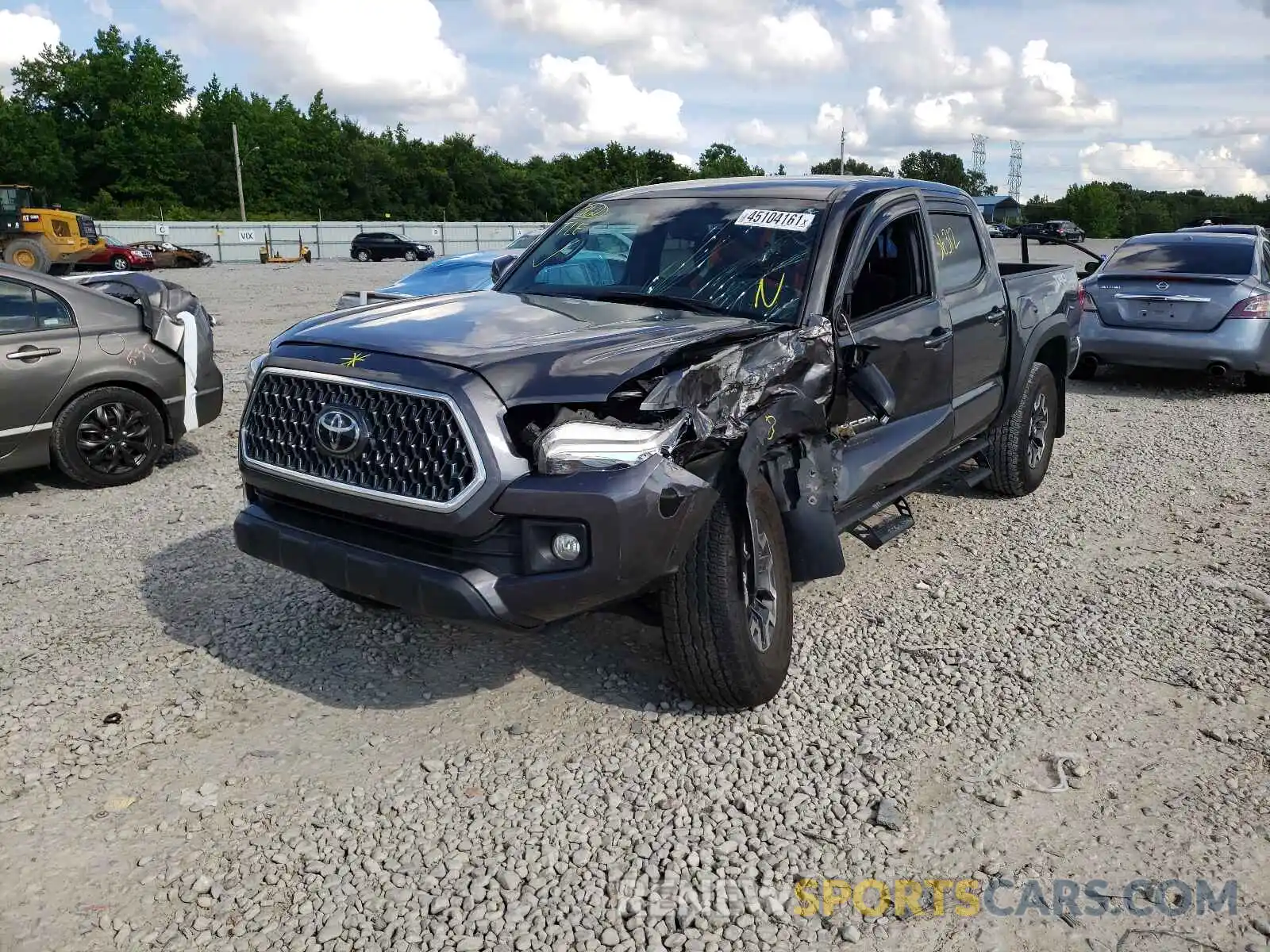 2 Photograph of a damaged car 3TMCZ5AN0KM210317 TOYOTA TACOMA 2019