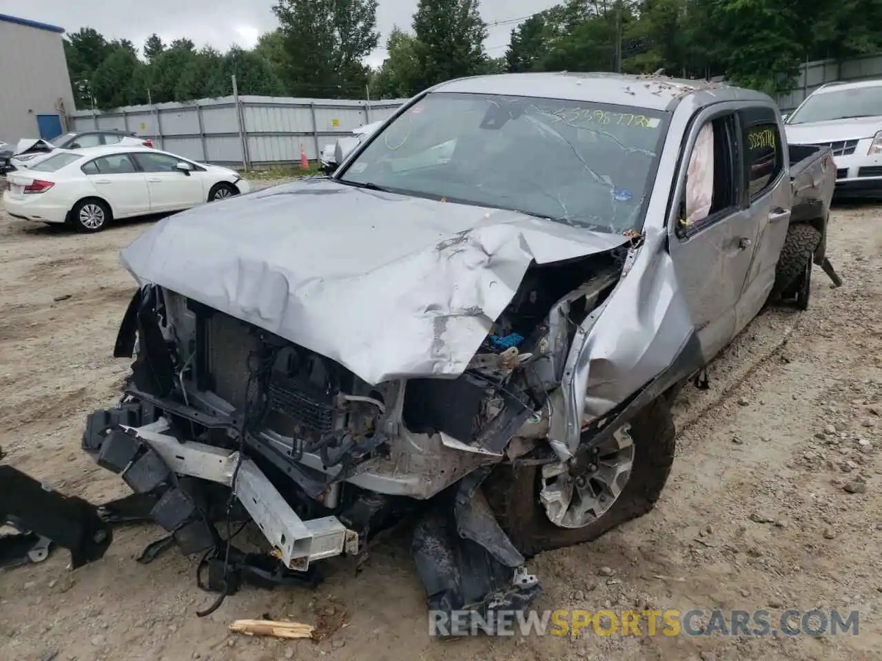 2 Photograph of a damaged car 3TMCZ5AN0KM211080 TOYOTA TACOMA 2019