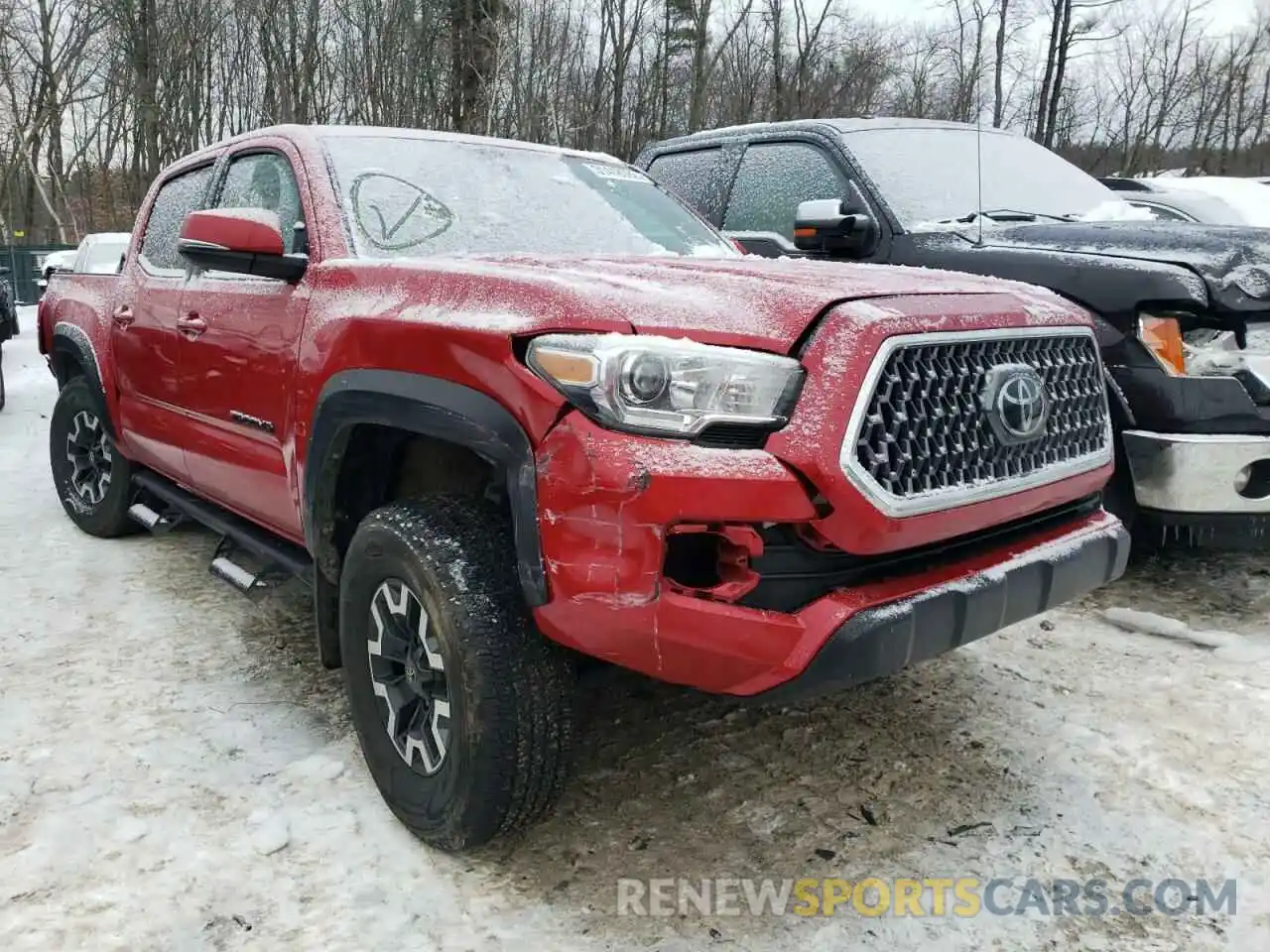 1 Photograph of a damaged car 3TMCZ5AN0KM214173 TOYOTA TACOMA 2019