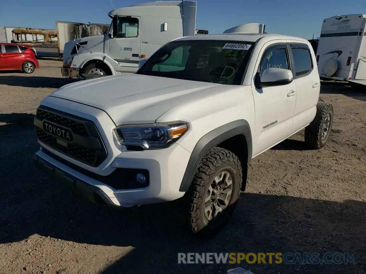 2 Photograph of a damaged car 3TMCZ5AN0KM215257 TOYOTA TACOMA 2019