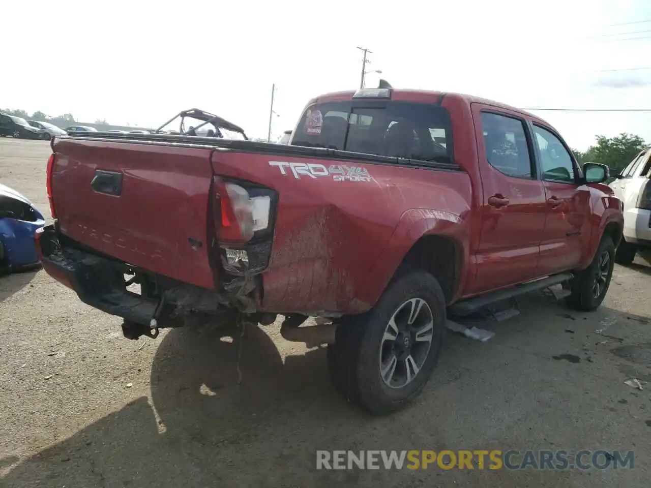 4 Photograph of a damaged car 3TMCZ5AN0KM217493 TOYOTA TACOMA 2019