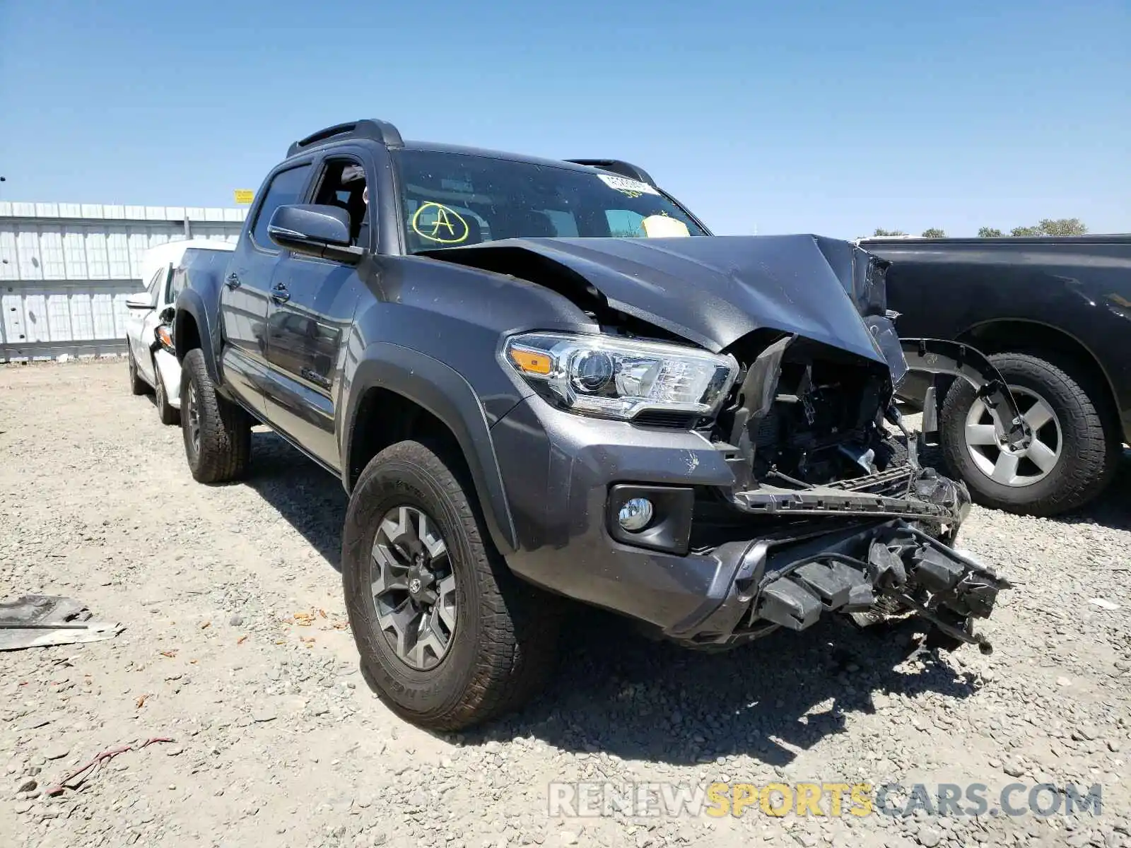 1 Photograph of a damaged car 3TMCZ5AN0KM218689 TOYOTA TACOMA 2019