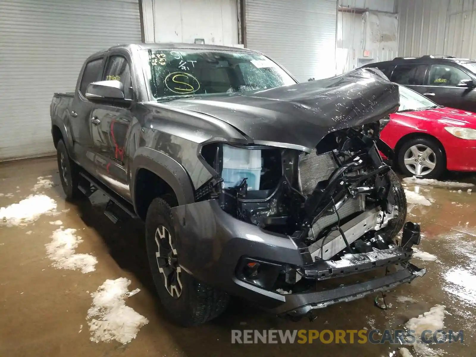 1 Photograph of a damaged car 3TMCZ5AN0KM218885 TOYOTA TACOMA 2019