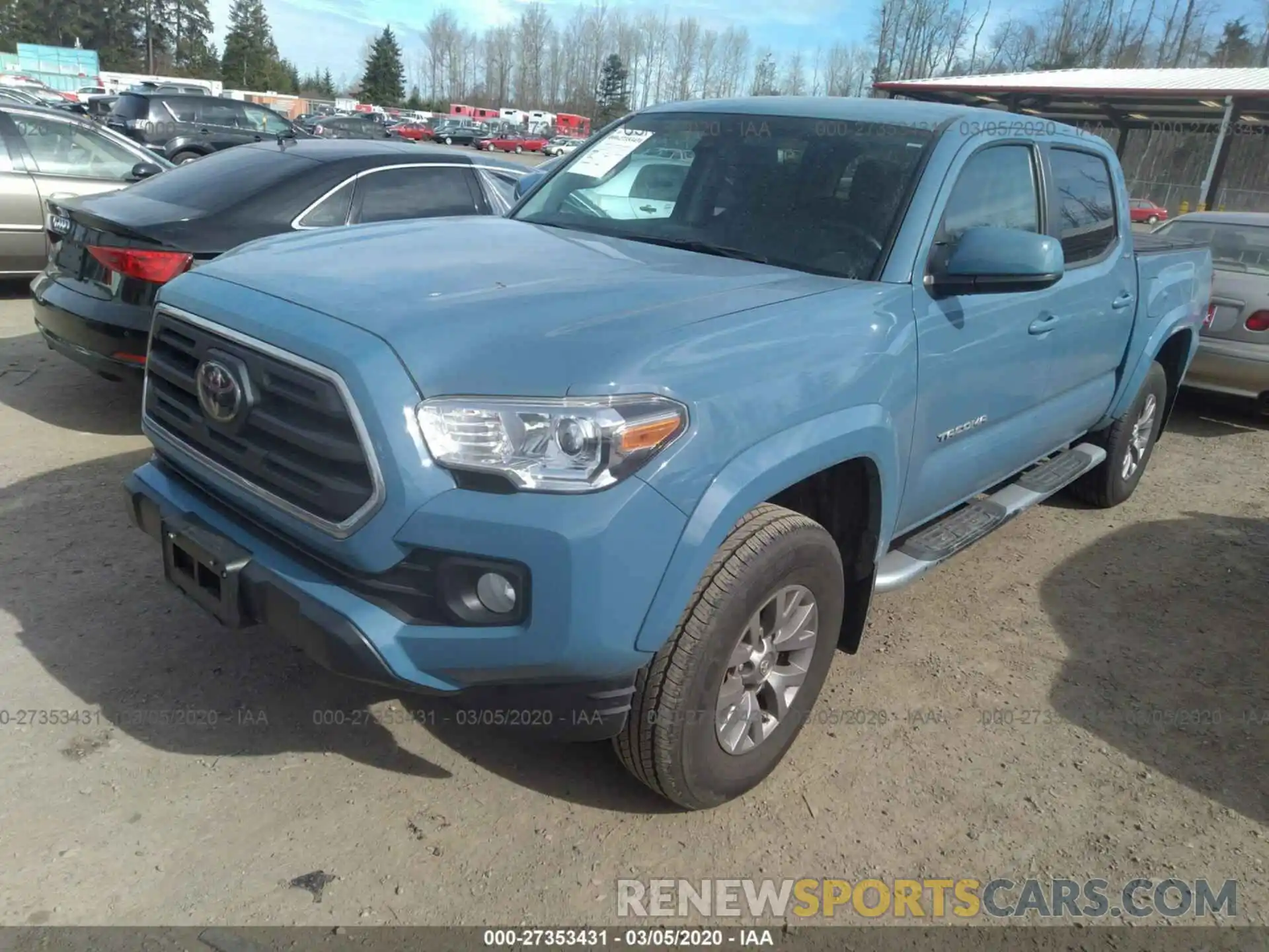 2 Photograph of a damaged car 3TMCZ5AN0KM219048 TOYOTA TACOMA 2019