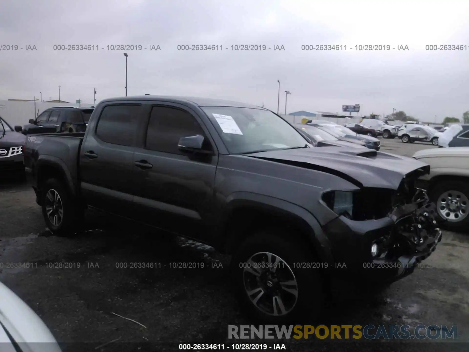 1 Photograph of a damaged car 3TMCZ5AN0KM221091 TOYOTA TACOMA 2019