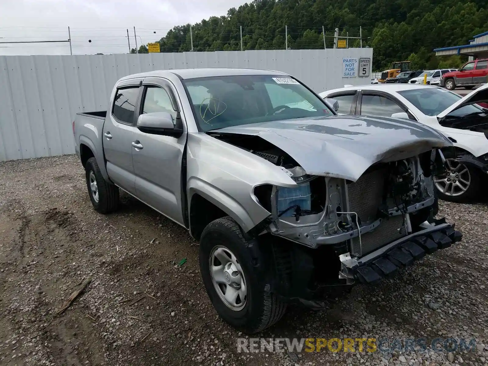 1 Photograph of a damaged car 3TMCZ5AN0KM223598 TOYOTA TACOMA 2019