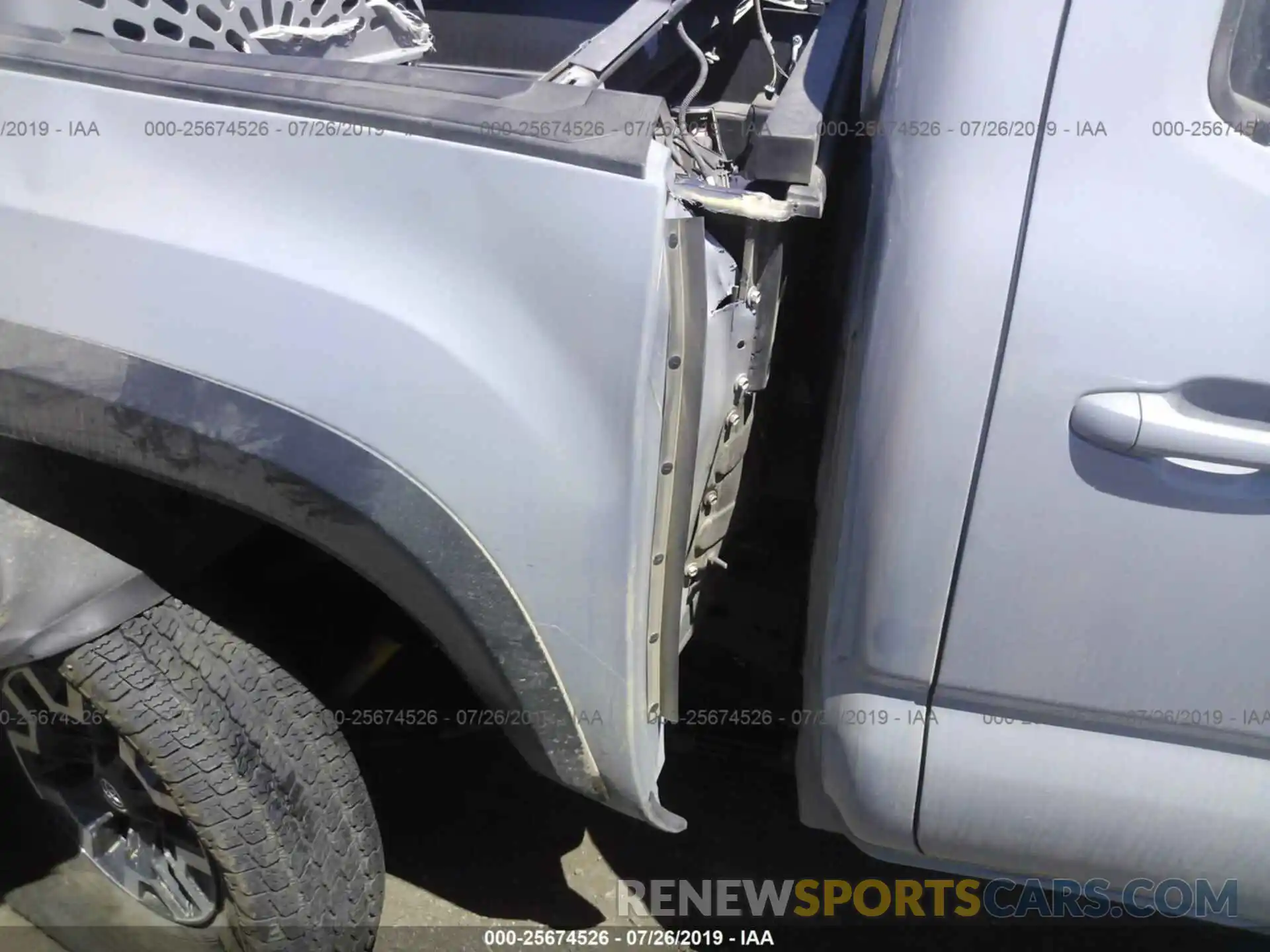 6 Photograph of a damaged car 3TMCZ5AN0KM226811 TOYOTA TACOMA 2019