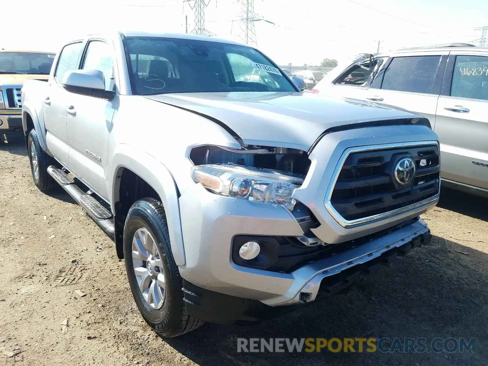 1 Photograph of a damaged car 3TMCZ5AN0KM230843 TOYOTA TACOMA 2019