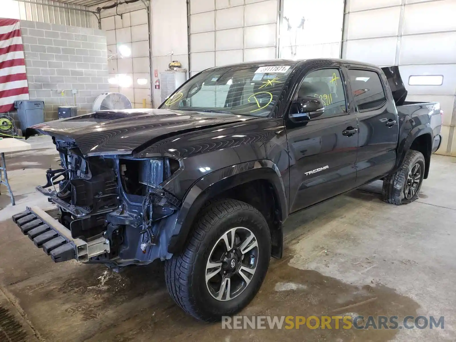 2 Photograph of a damaged car 3TMCZ5AN0KM232074 TOYOTA TACOMA 2019