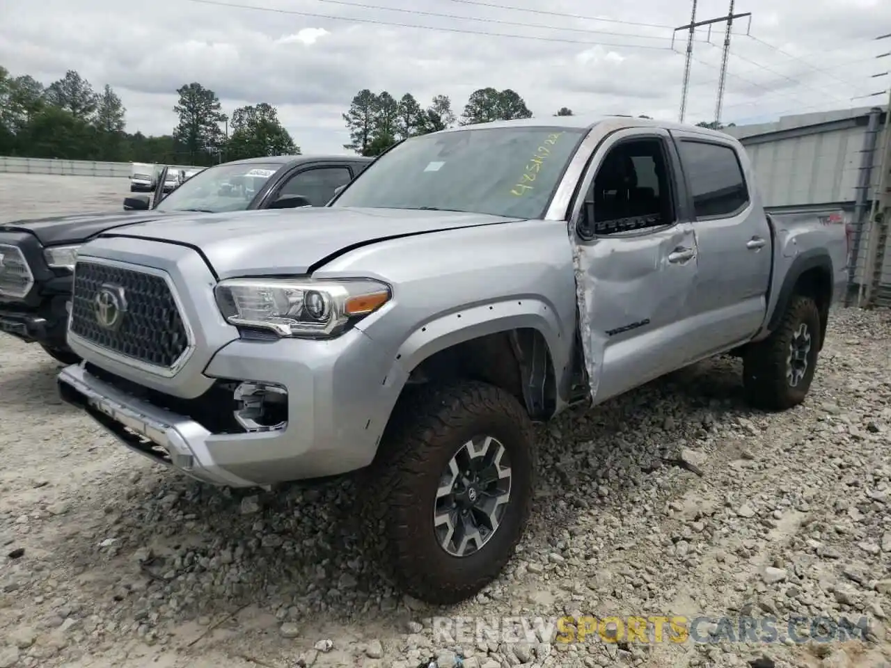 2 Photograph of a damaged car 3TMCZ5AN0KM239025 TOYOTA TACOMA 2019