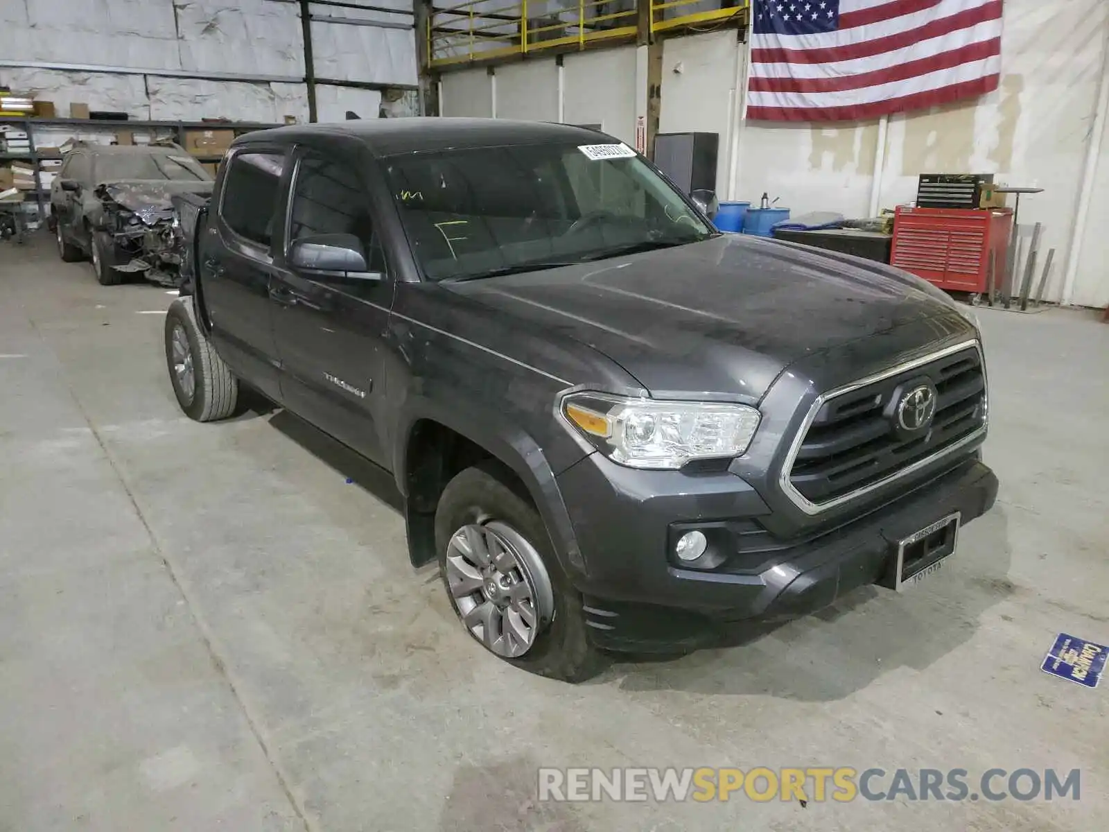 1 Photograph of a damaged car 3TMCZ5AN0KM239994 TOYOTA TACOMA 2019