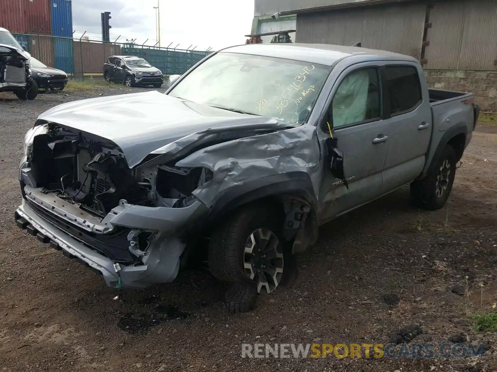 2 Photograph of a damaged car 3TMCZ5AN0KM241261 TOYOTA TACOMA 2019