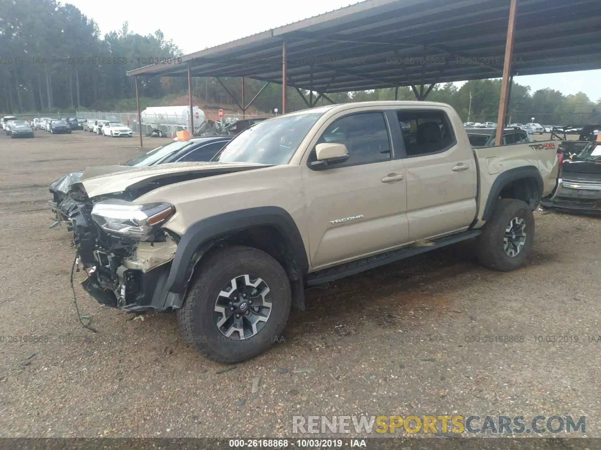 2 Photograph of a damaged car 3TMCZ5AN0KM241390 TOYOTA TACOMA 2019