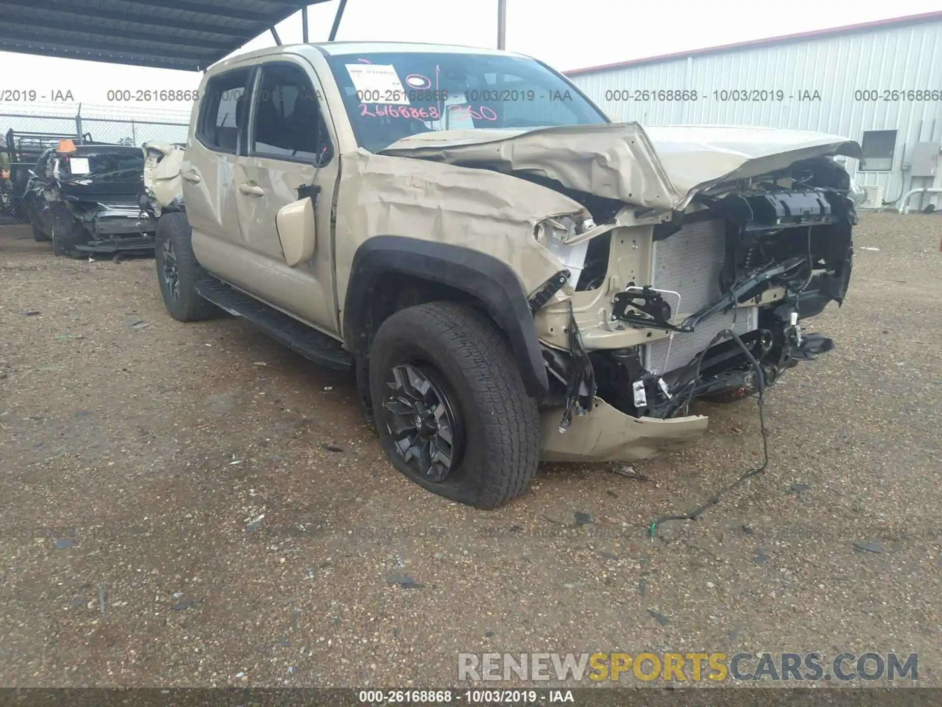 6 Photograph of a damaged car 3TMCZ5AN0KM241390 TOYOTA TACOMA 2019