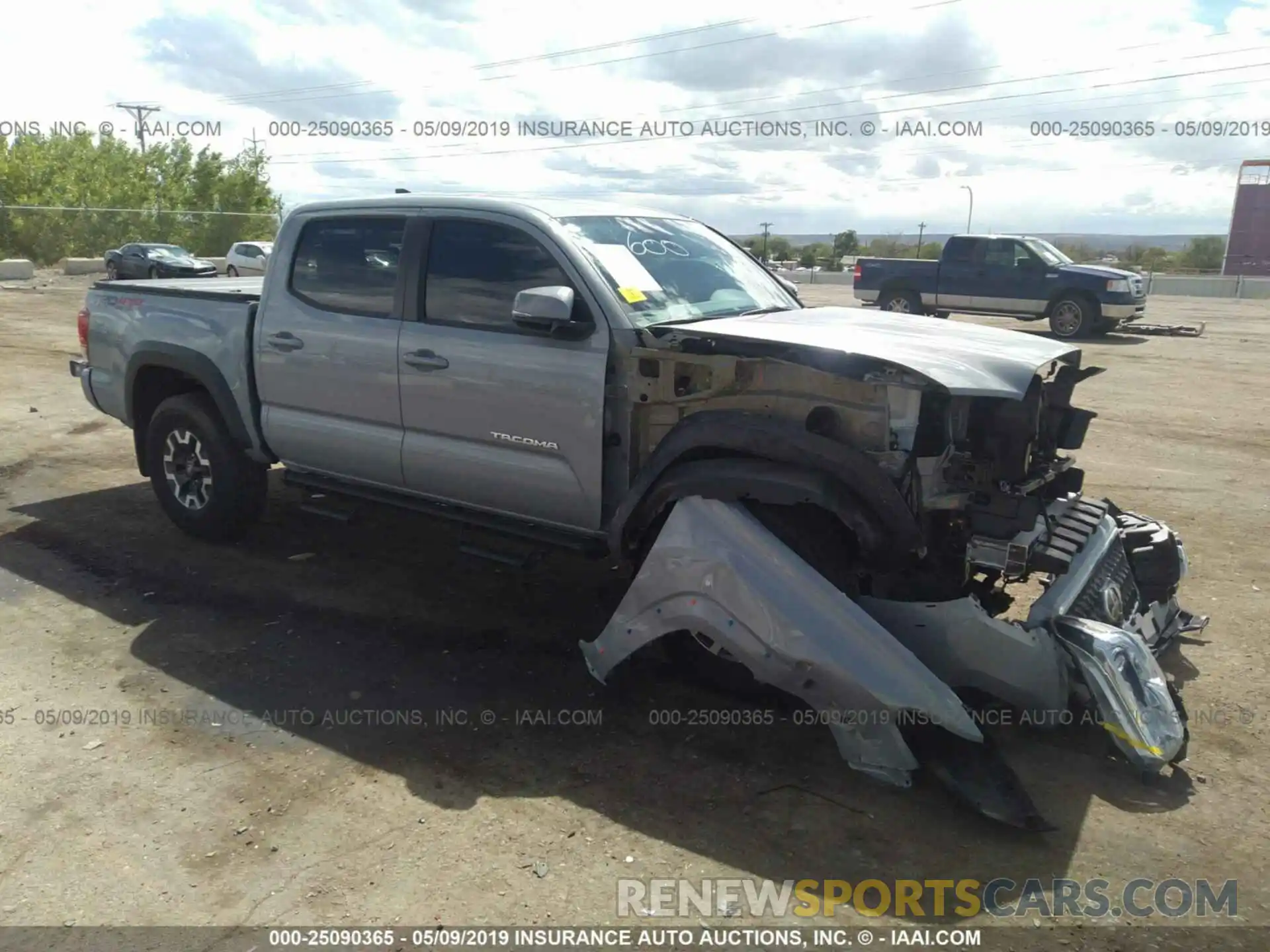 1 Photograph of a damaged car 3TMCZ5AN0KM241437 TOYOTA TACOMA 2019