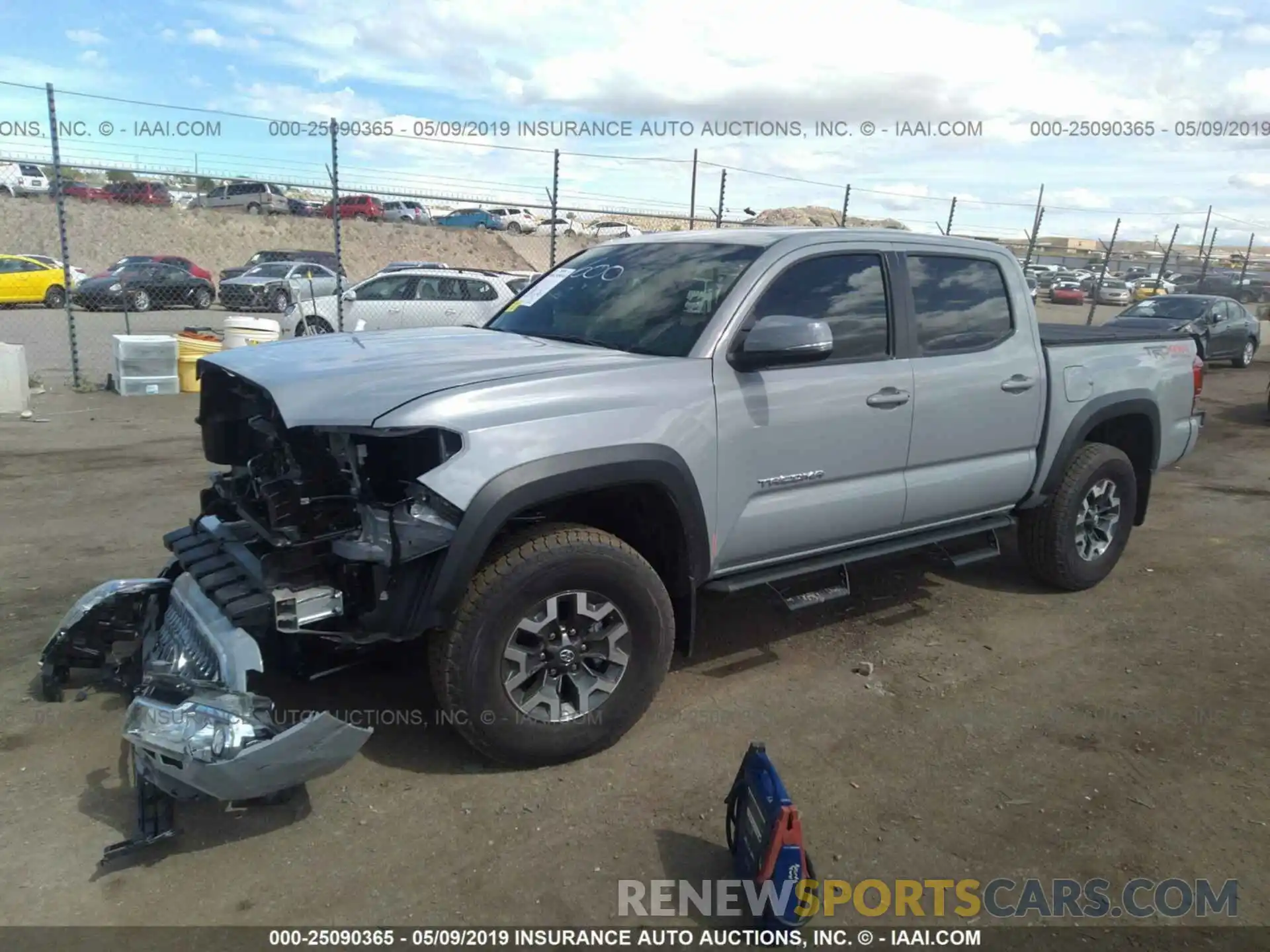 2 Photograph of a damaged car 3TMCZ5AN0KM241437 TOYOTA TACOMA 2019