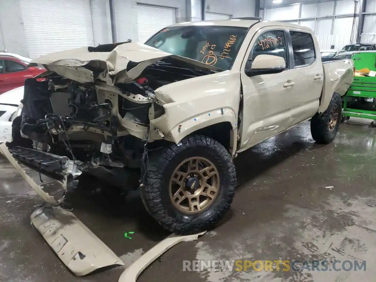 2 Photograph of a damaged car 3TMCZ5AN0KM243043 TOYOTA TACOMA 2019