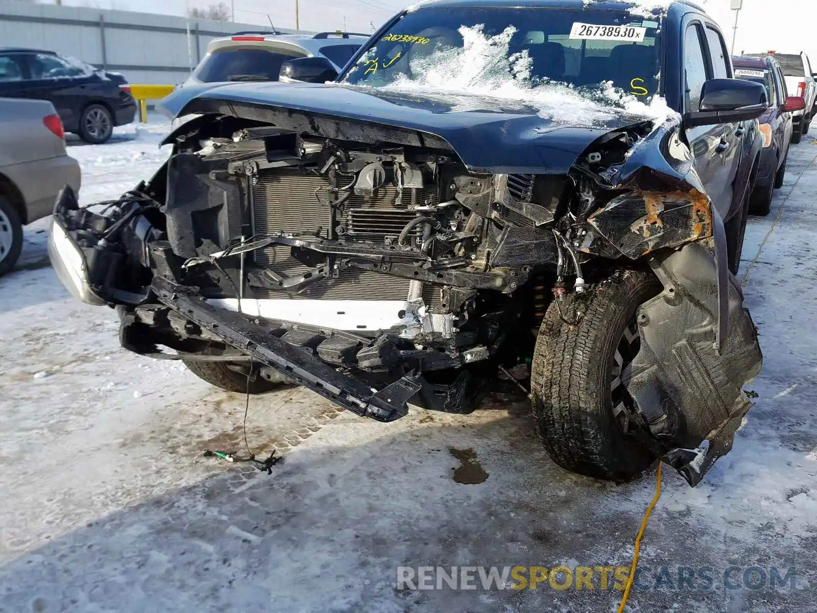 9 Photograph of a damaged car 3TMCZ5AN0KM244192 TOYOTA TACOMA 2019