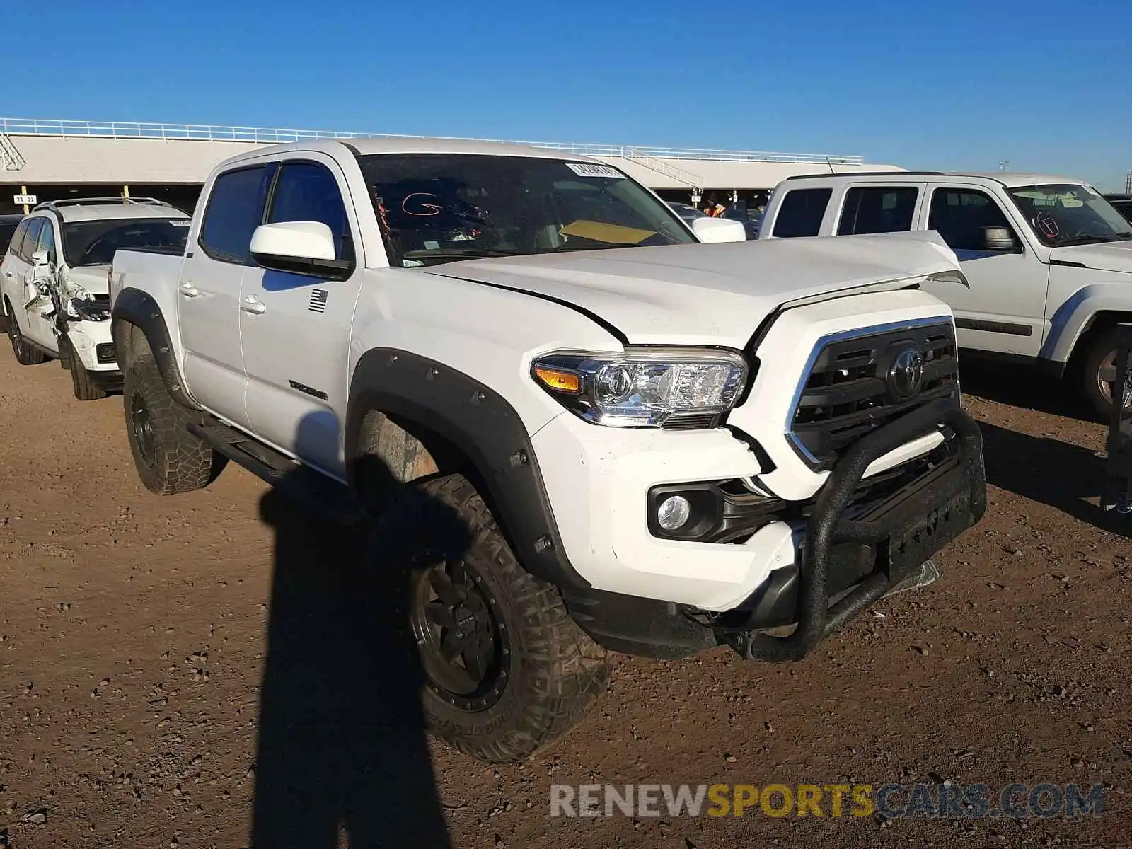 1 Photograph of a damaged car 3TMCZ5AN0KM244516 TOYOTA TACOMA 2019