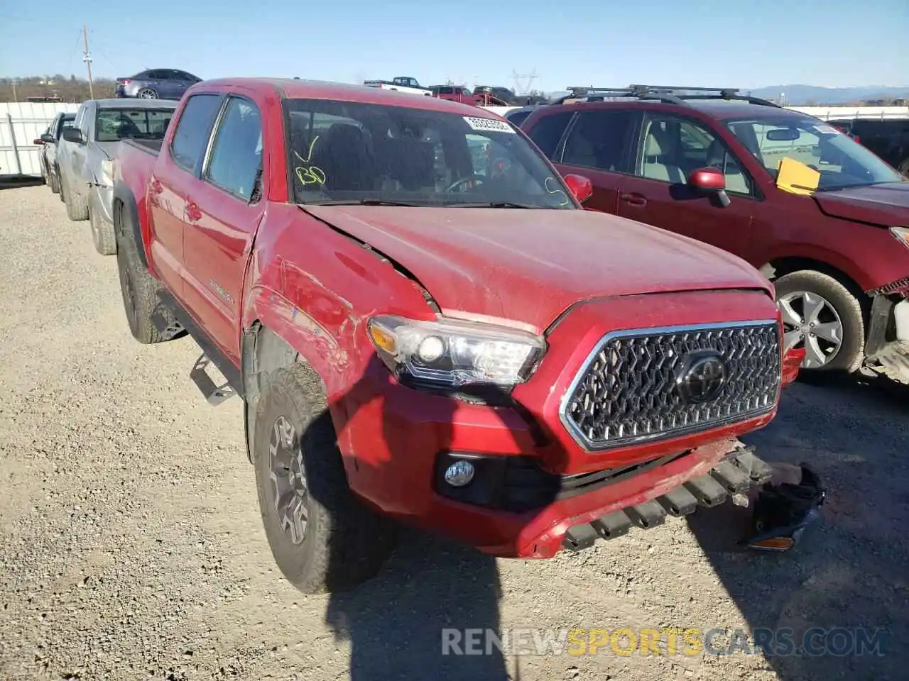 1 Photograph of a damaged car 3TMCZ5AN0KM245147 TOYOTA TACOMA 2019