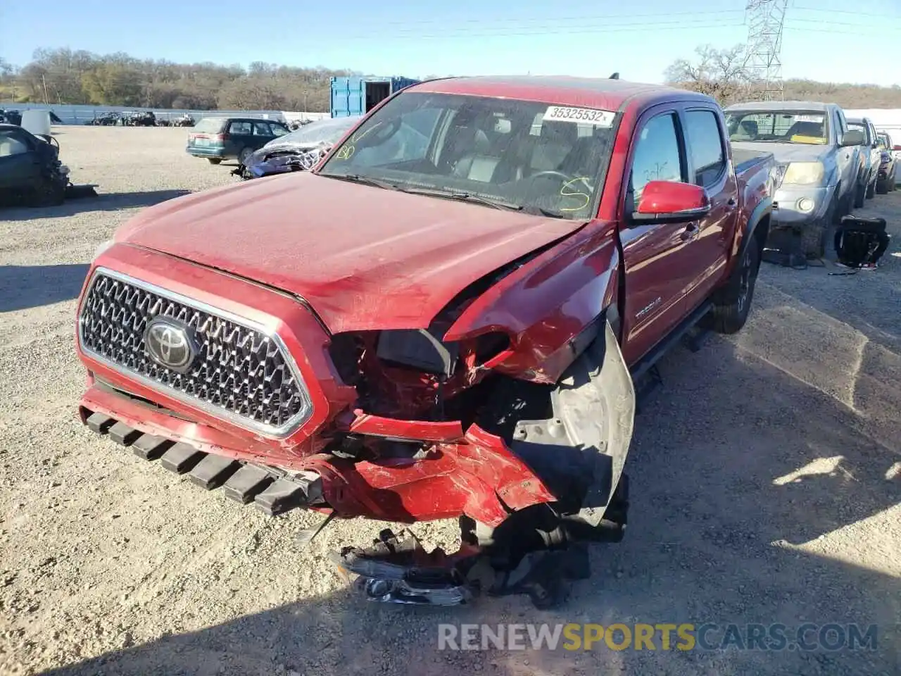 2 Photograph of a damaged car 3TMCZ5AN0KM245147 TOYOTA TACOMA 2019