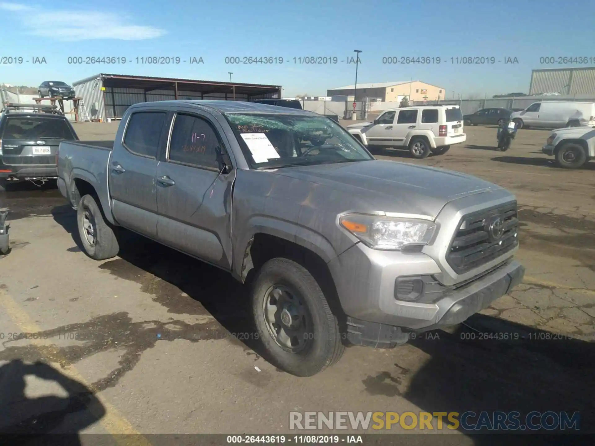 1 Photograph of a damaged car 3TMCZ5AN0KM249828 TOYOTA TACOMA 2019