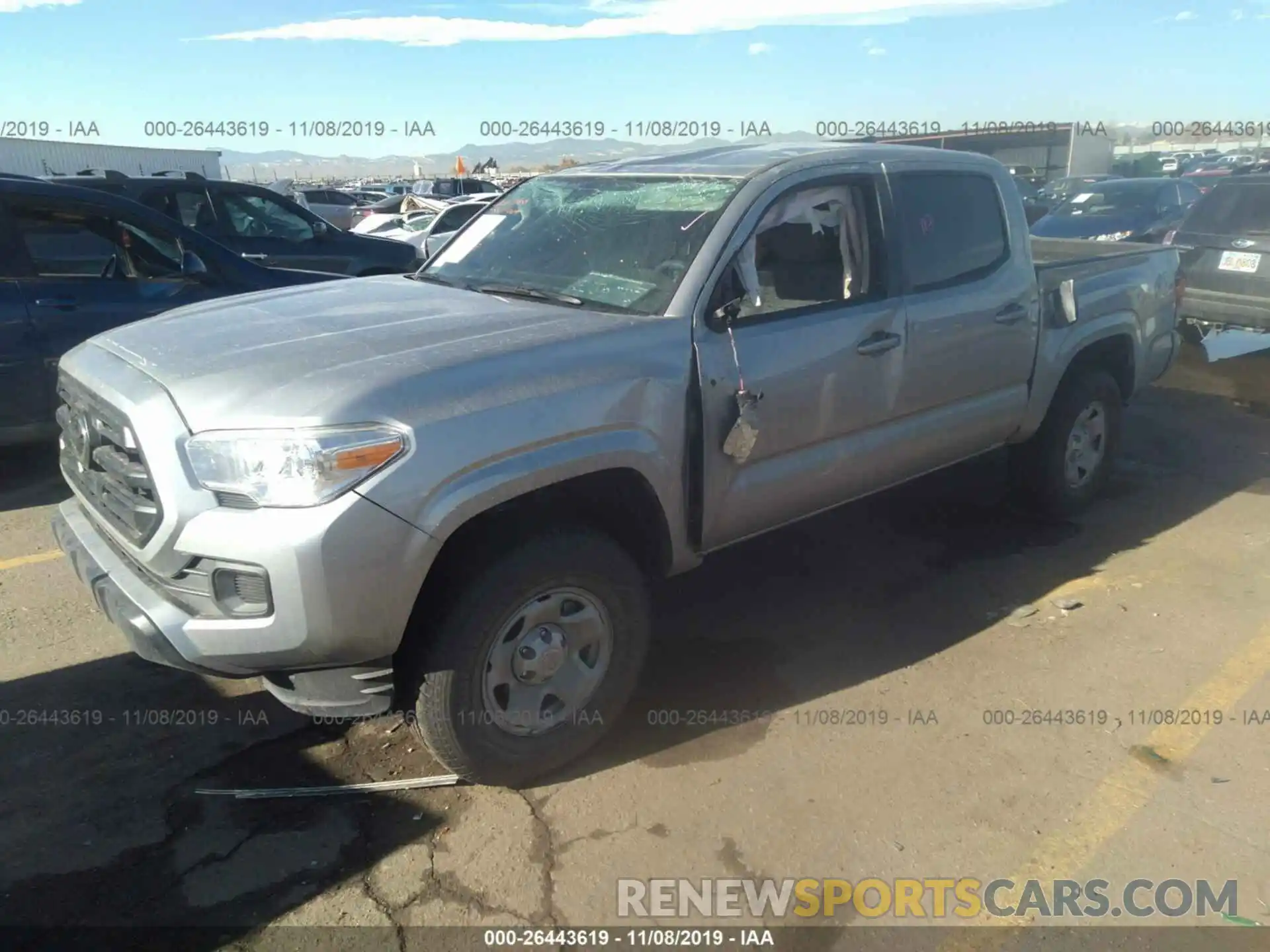 2 Photograph of a damaged car 3TMCZ5AN0KM249828 TOYOTA TACOMA 2019