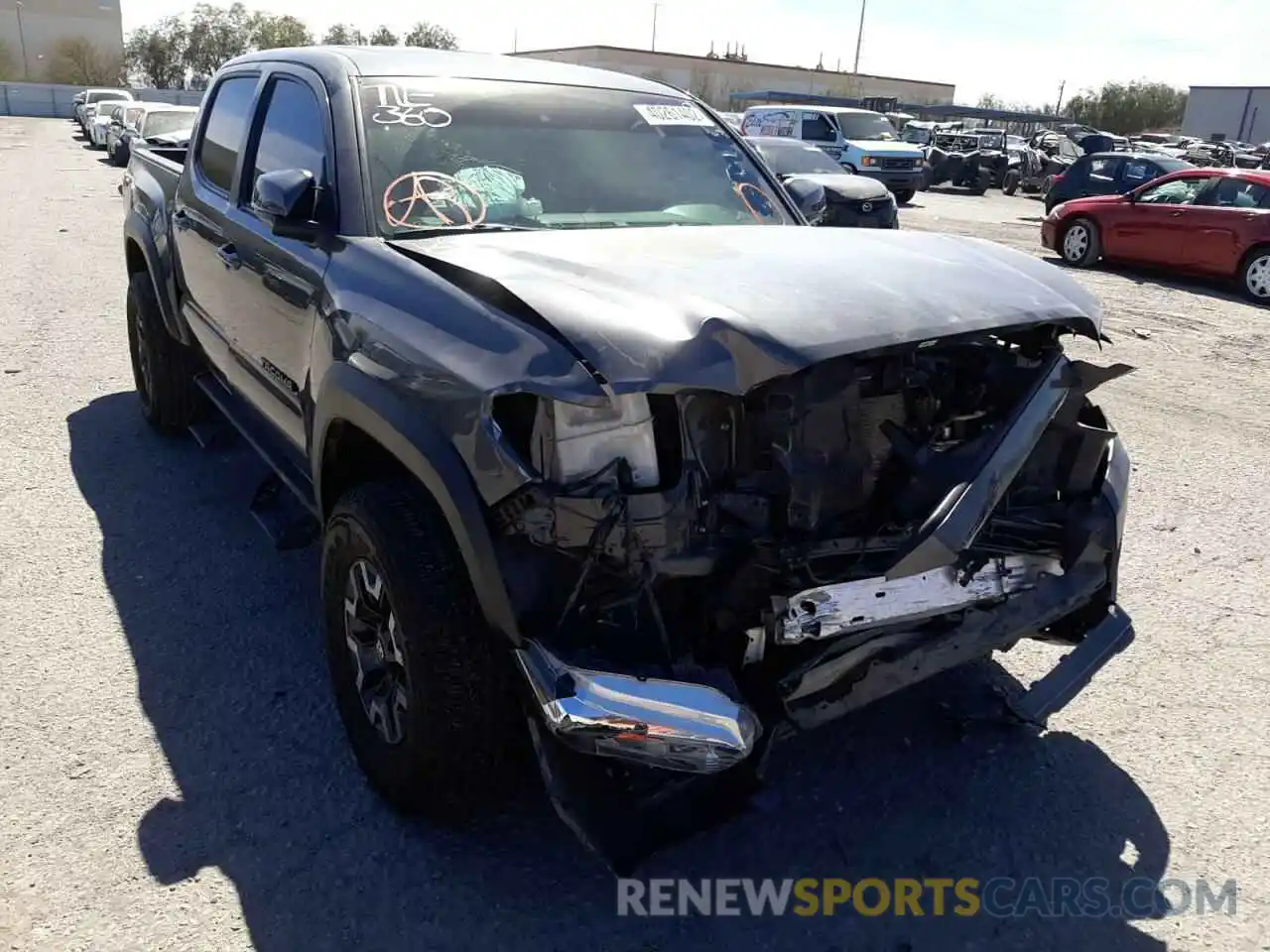 1 Photograph of a damaged car 3TMCZ5AN0KM253331 TOYOTA TACOMA 2019