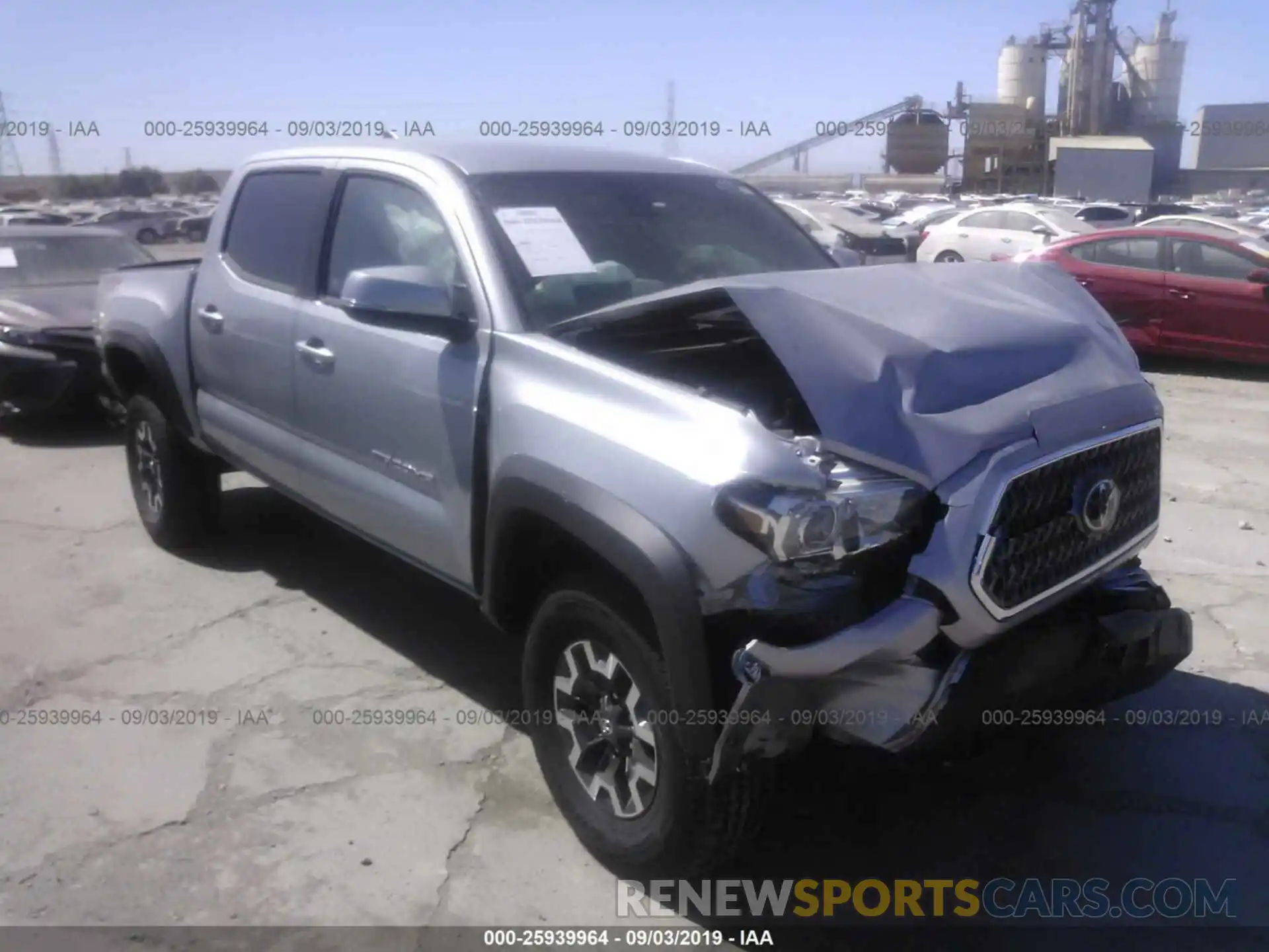 1 Photograph of a damaged car 3TMCZ5AN0KM256441 TOYOTA TACOMA 2019