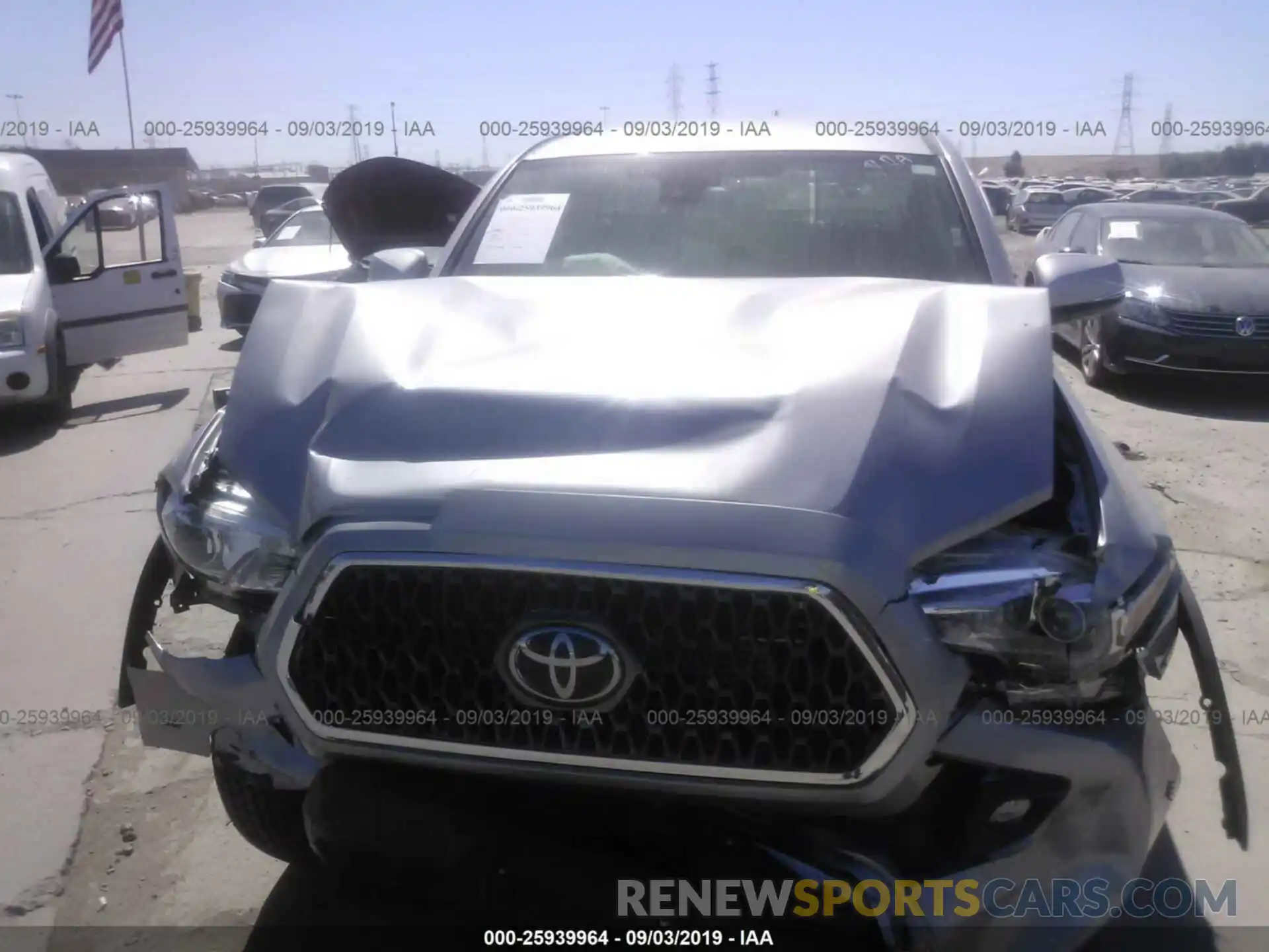 6 Photograph of a damaged car 3TMCZ5AN0KM256441 TOYOTA TACOMA 2019