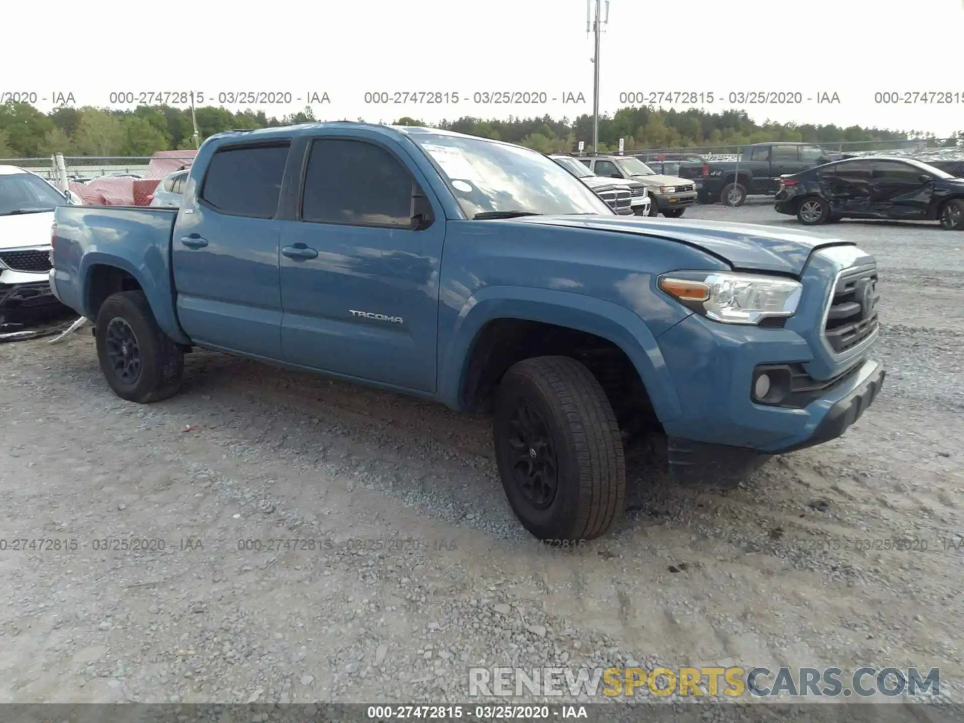 1 Photograph of a damaged car 3TMCZ5AN0KM258156 TOYOTA TACOMA 2019