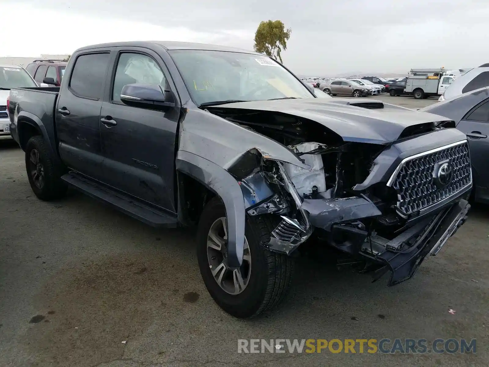 1 Photograph of a damaged car 3TMCZ5AN0KM266998 TOYOTA TACOMA 2019